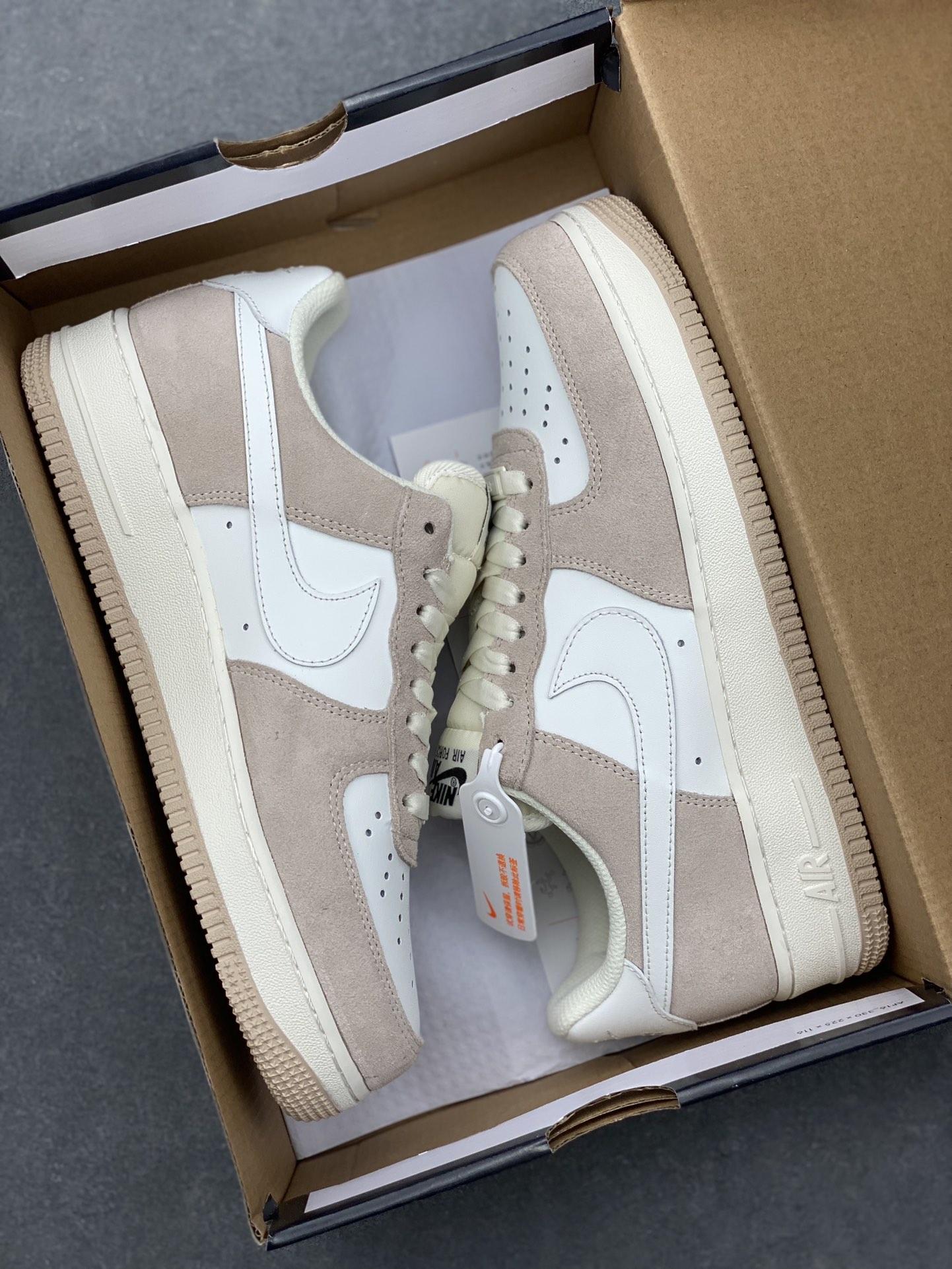 Nike Air Force 1 Low '07 Suede White Brown Wheat Casual Sneakers 10 i1729268278 6476 6