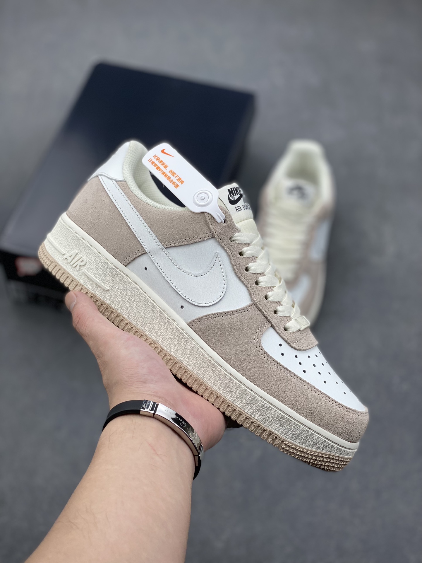 Nike Air Force 1 Low '07 Suede White Brown Wheat Casual Sneakers 2 i1729268278 9160 1