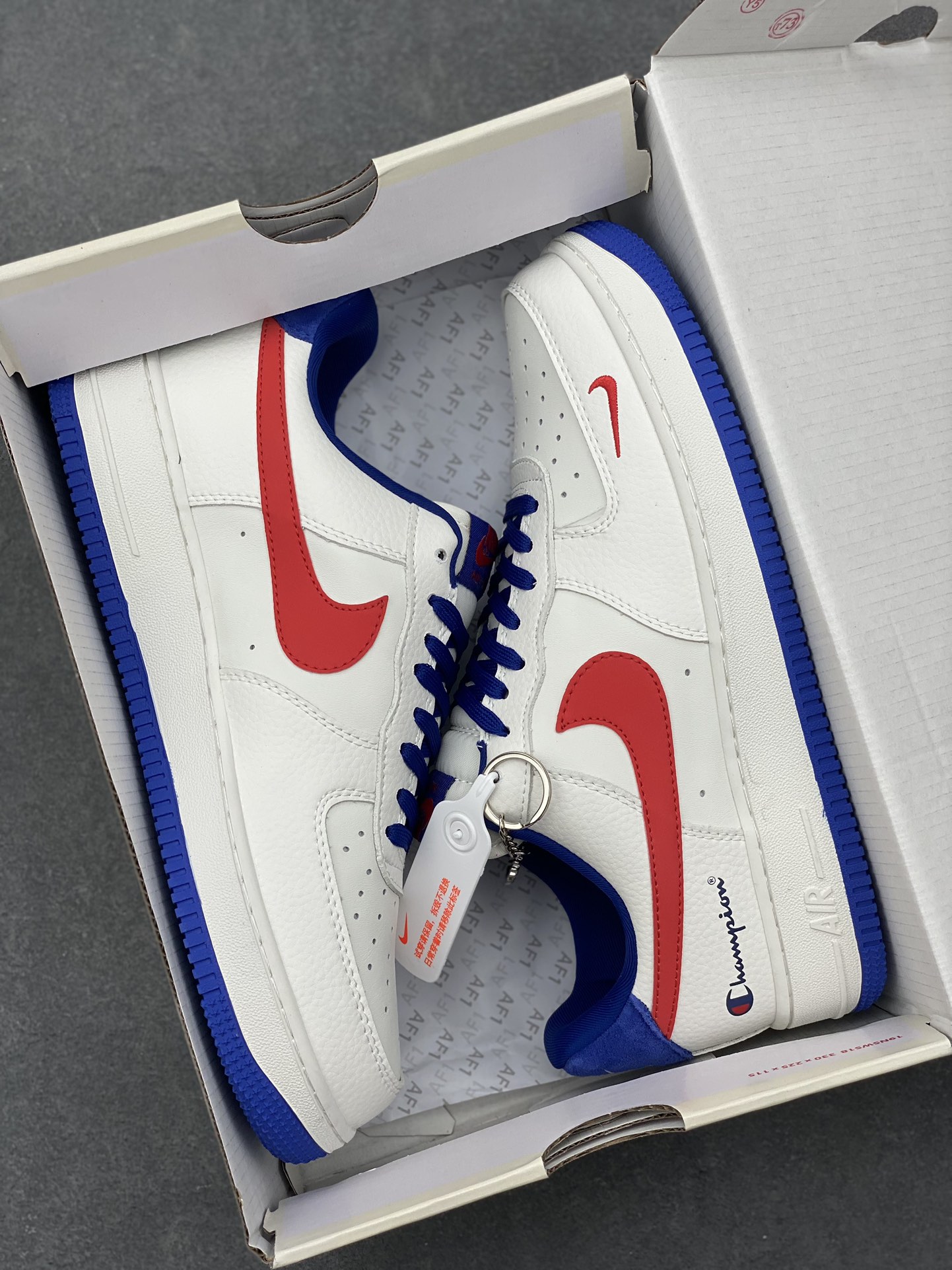 Nike Air Force 1 '07 Low White/Red/Blue Men's Sneakers, Limited Edition 10 i1729268530 4555 6