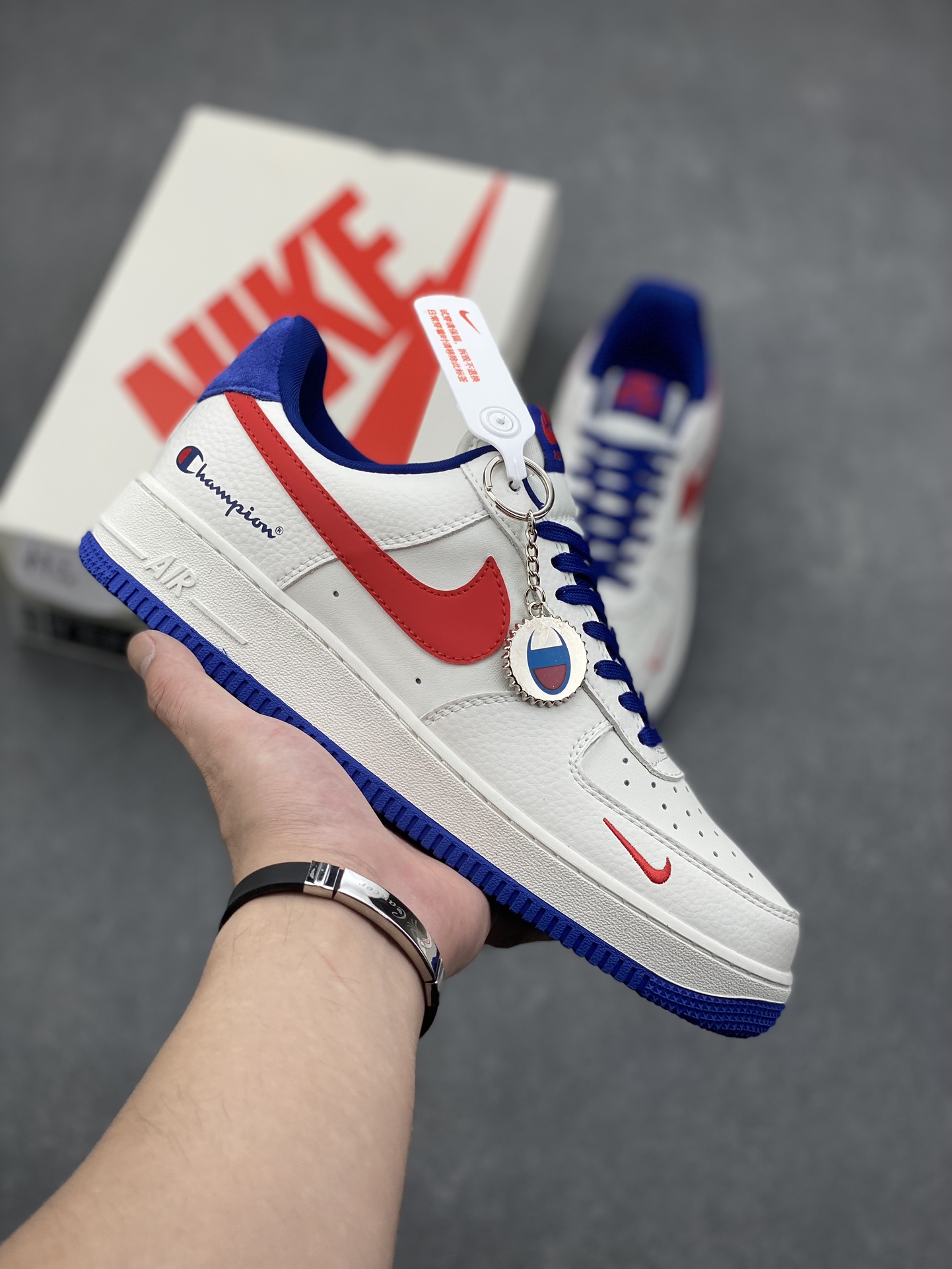 Nike Air Force 1 '07 Low White/Red/Blue Men's Sneakers, Limited Edition 2 i1729268531 7031 8