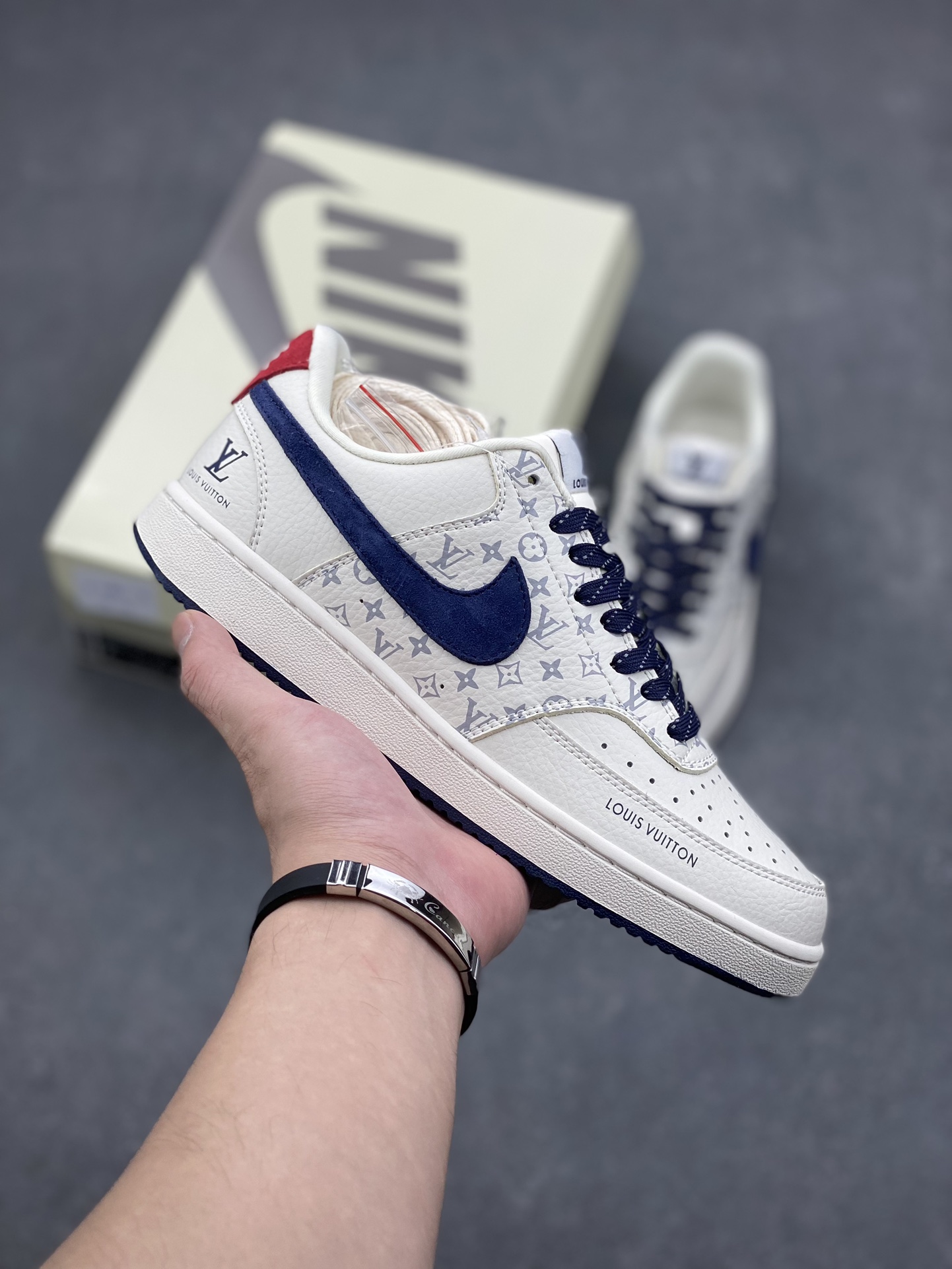 Nike Ebernon Low PRM x Louis Vuitton Custom Sneakers - Size 36-45 2 i1729353868 4000 8