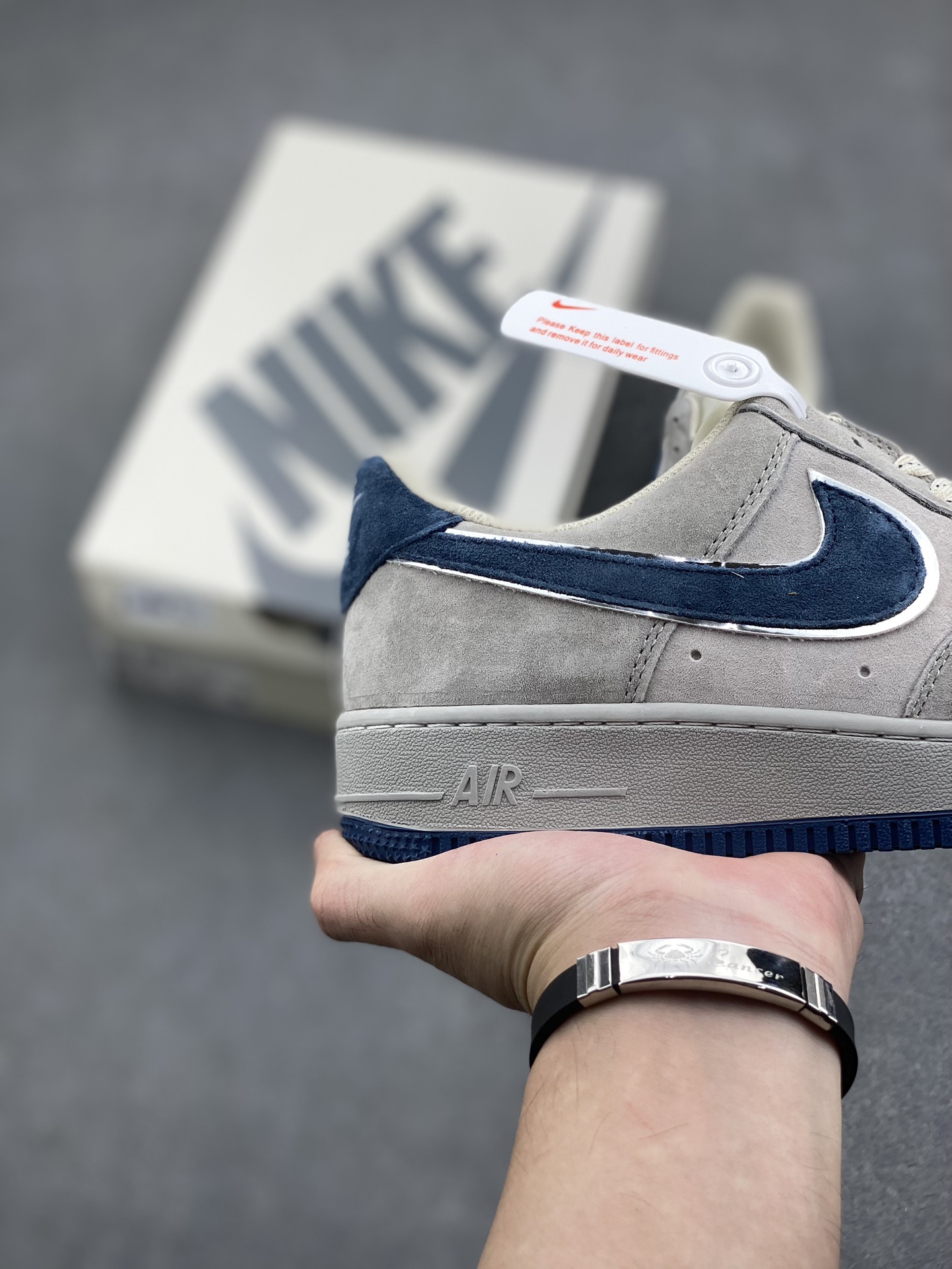 Nike Air Force 1 Low Grey Blue Suede Sneakers DJ3966-133 6 i1729354398 7586 0