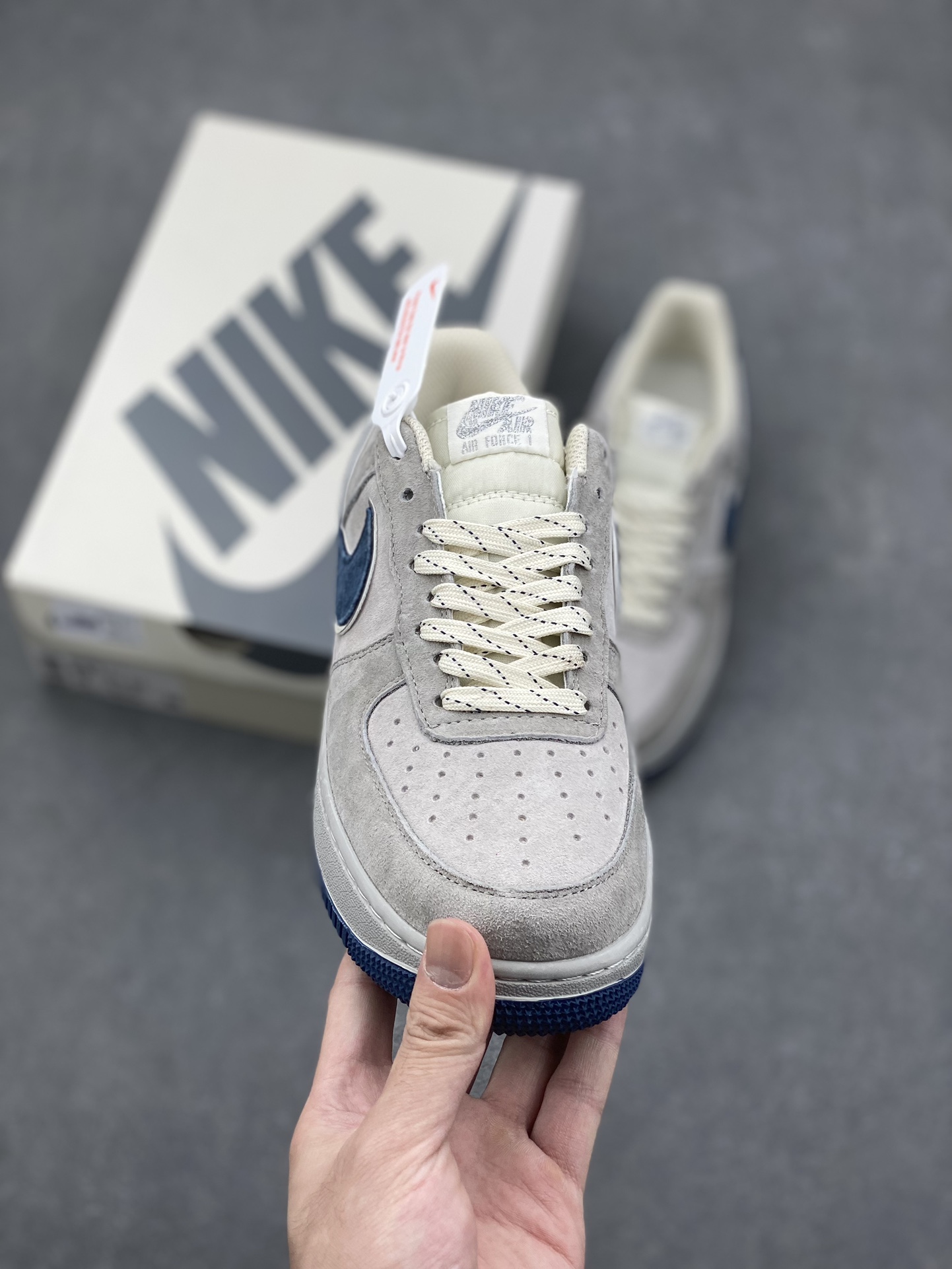 Nike Air Force 1 Low Grey Blue Suede Sneakers DJ3966-133 3 i1729354398 7644 4