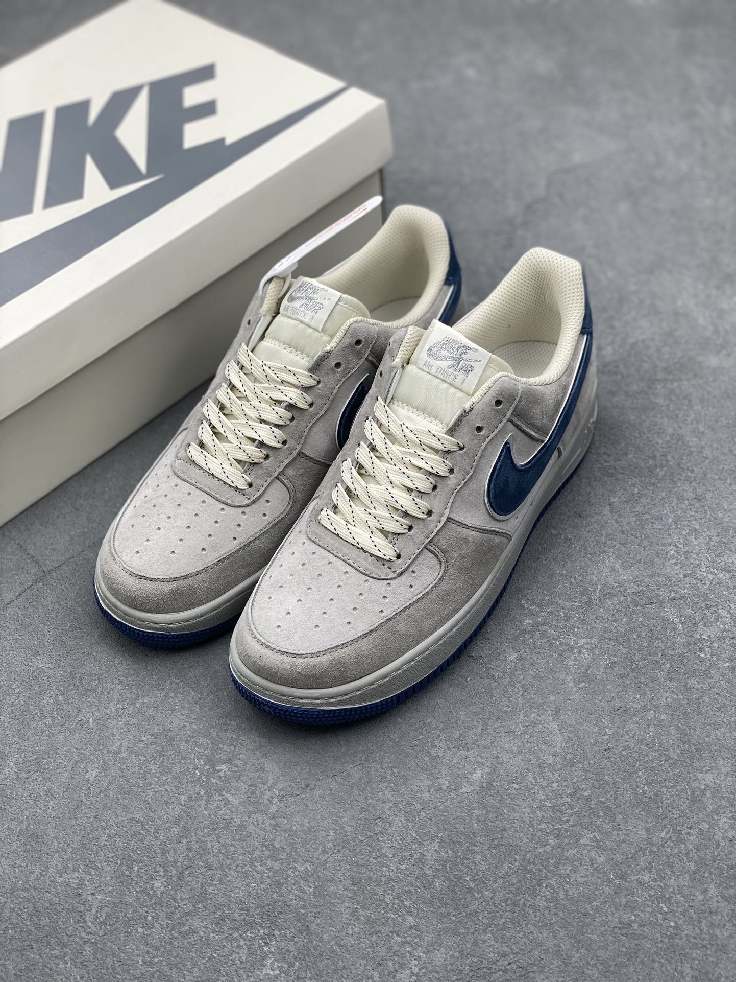Nike Air Force 1 Low Grey Blue Suede Sneakers DJ3966-133 9 i1729354399 6406 5