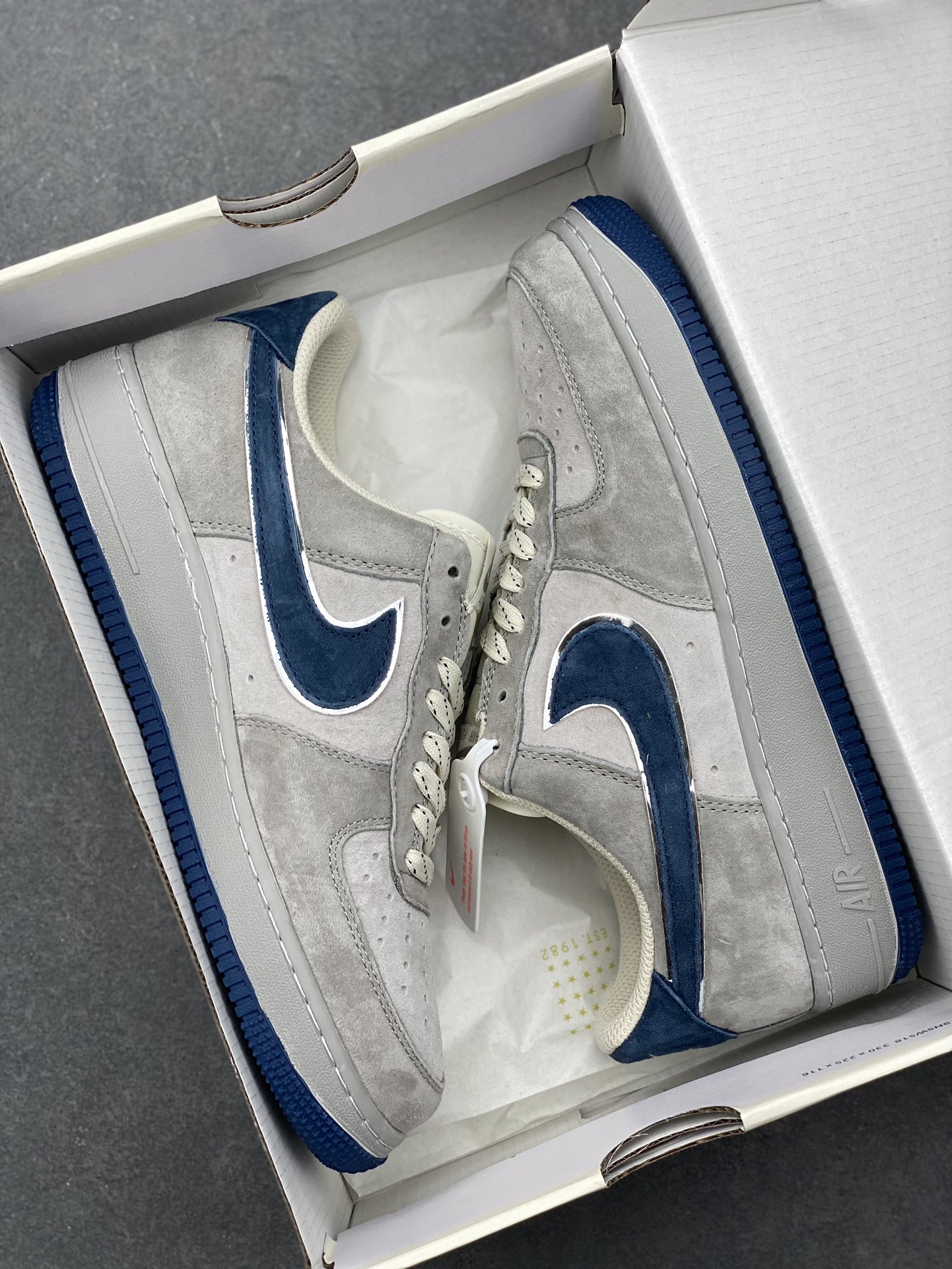 Nike Air Force 1 Low Grey Blue Suede Sneakers DJ3966-133 10 i1729354399 6780 8