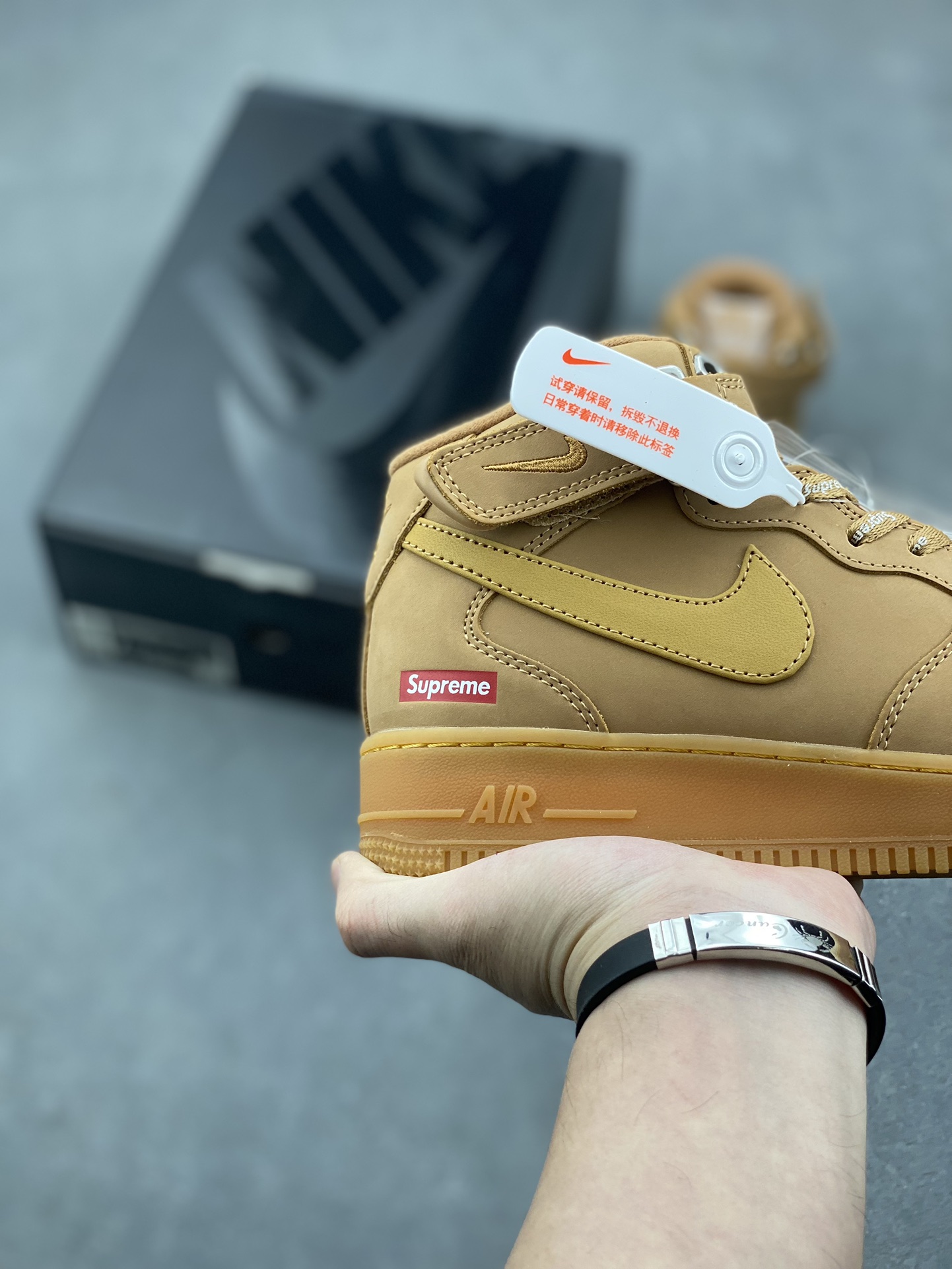 Nike Air Force 1 Mid '07 x Supreme Wheat: Classic Style with Premium Comfort 6 i1729795218 2481 1