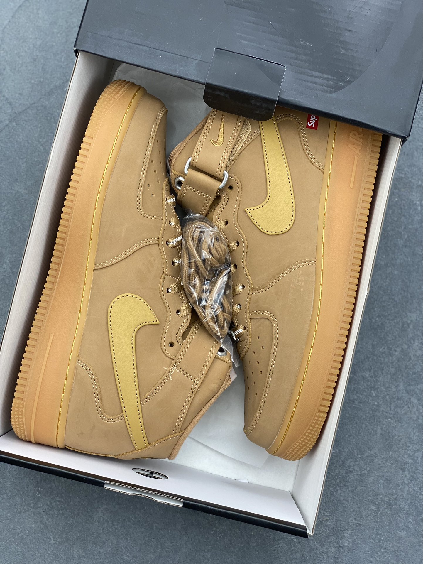 Nike Air Force 1 Mid '07 x Supreme Wheat: Classic Style with Premium Comfort 10 i1729795218 7670 2