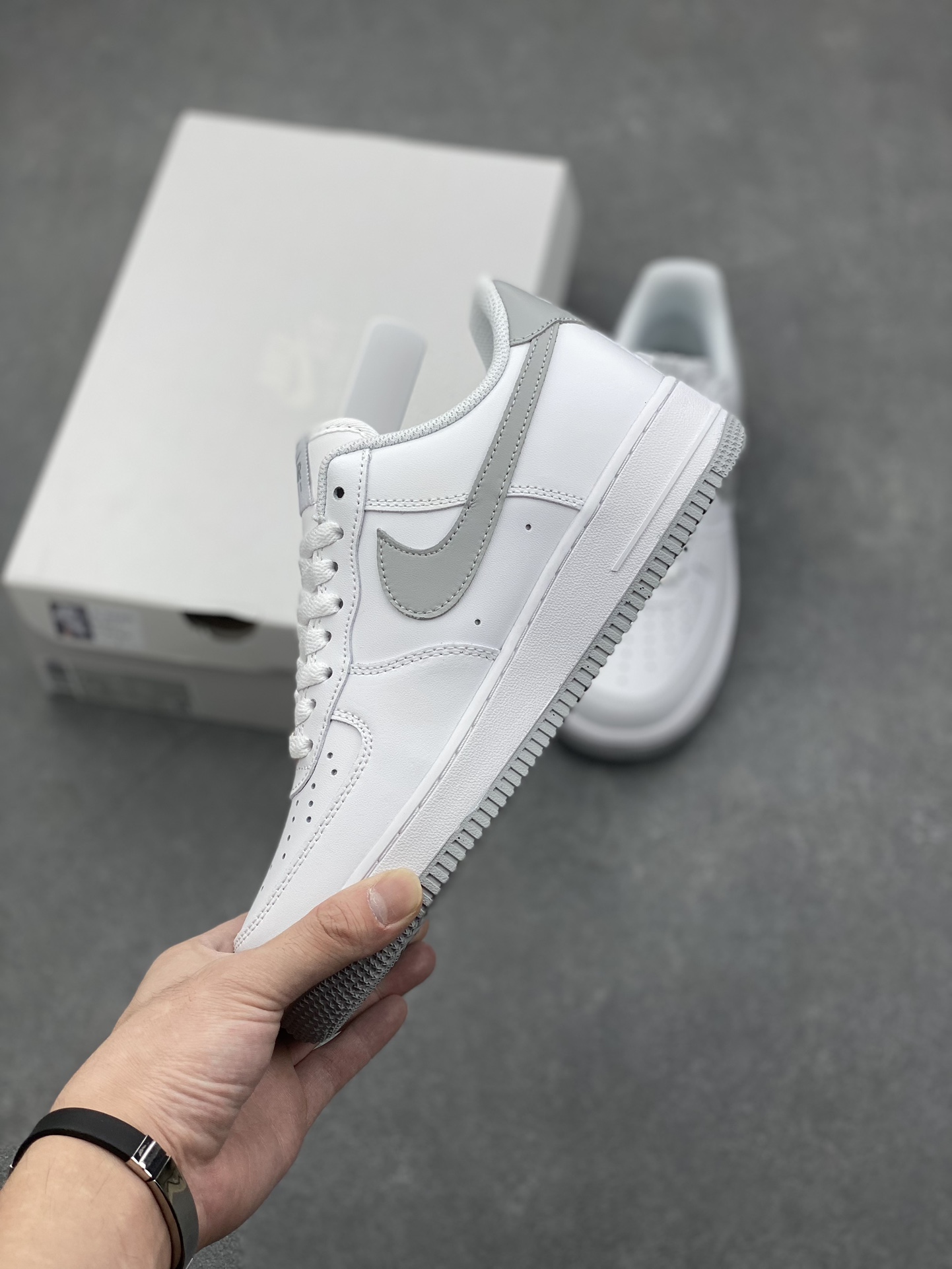 Nike Air Force 1 Low White Grey (FJ4146-100) Classic Sneakers 4 i1729795411 2678 6