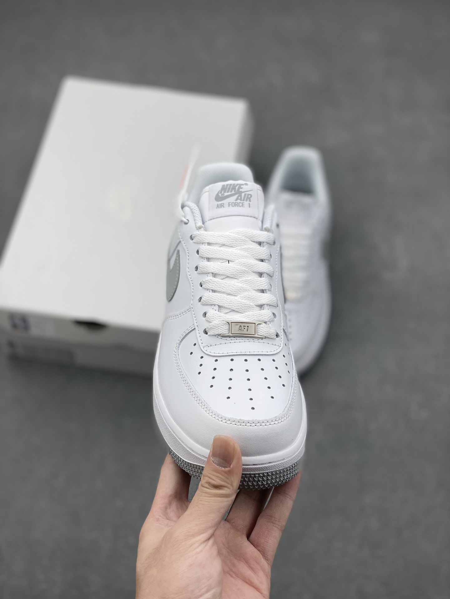 Nike Air Force 1 Low White Grey (FJ4146-100) Classic Sneakers 3 i1729795411 6265 3