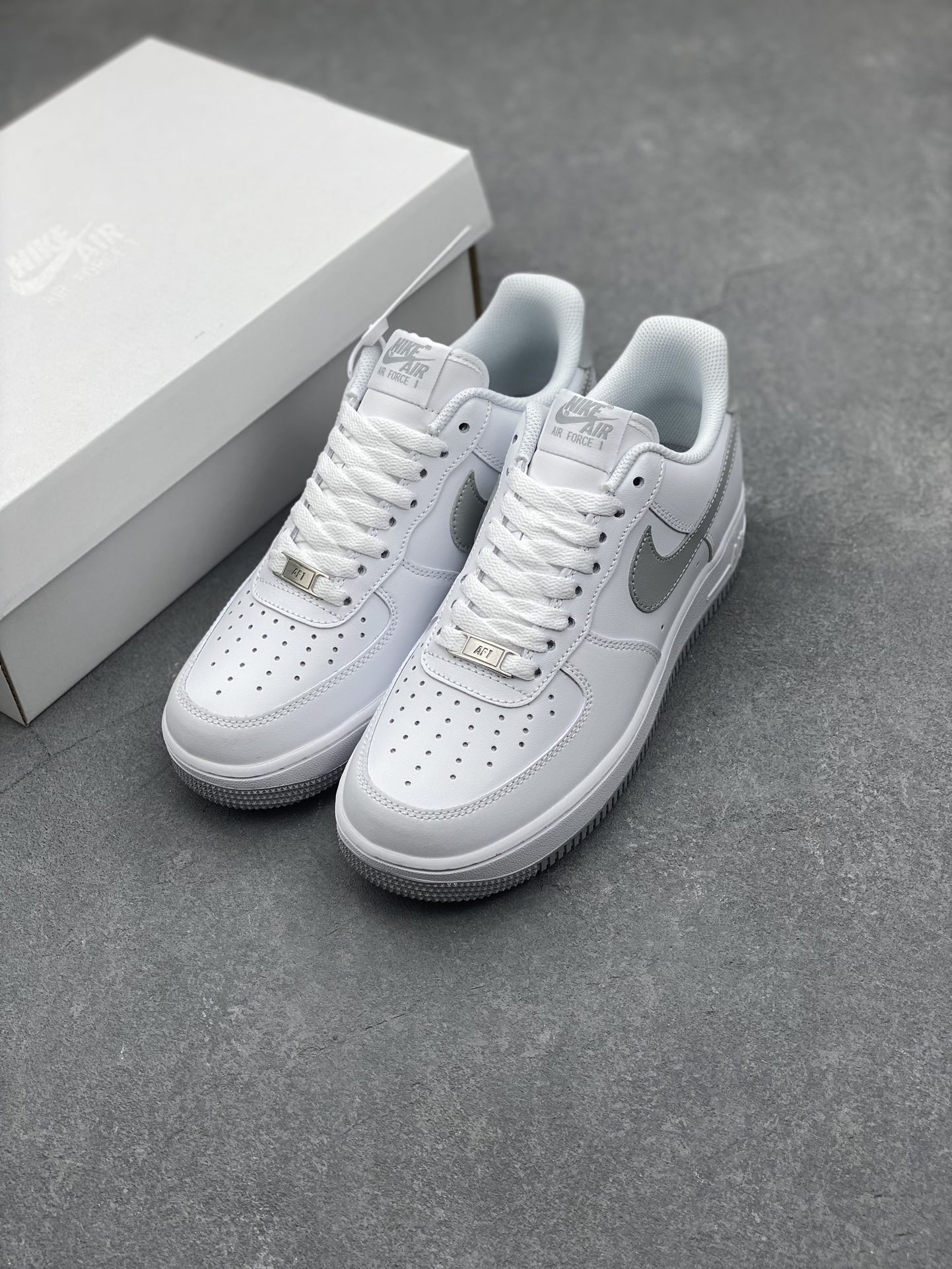 Nike Air Force 1 Low White Grey (FJ4146-100) Classic Sneakers 9 i1729795412 9195 7