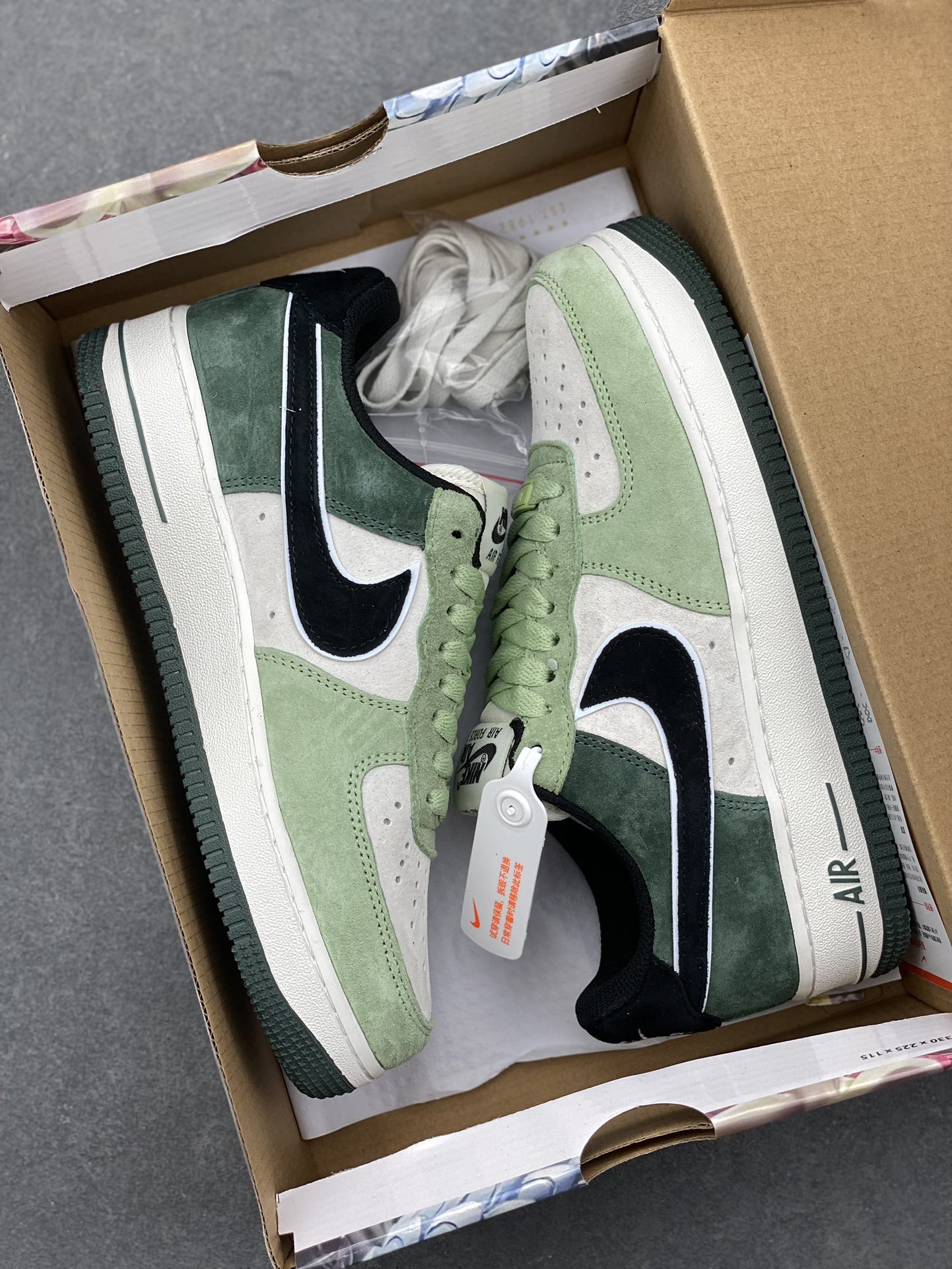 Nike Air Force 1 '07 Low Green Suede Sneakers - Iconic Style & Comfort 10 i1729964564 202 6