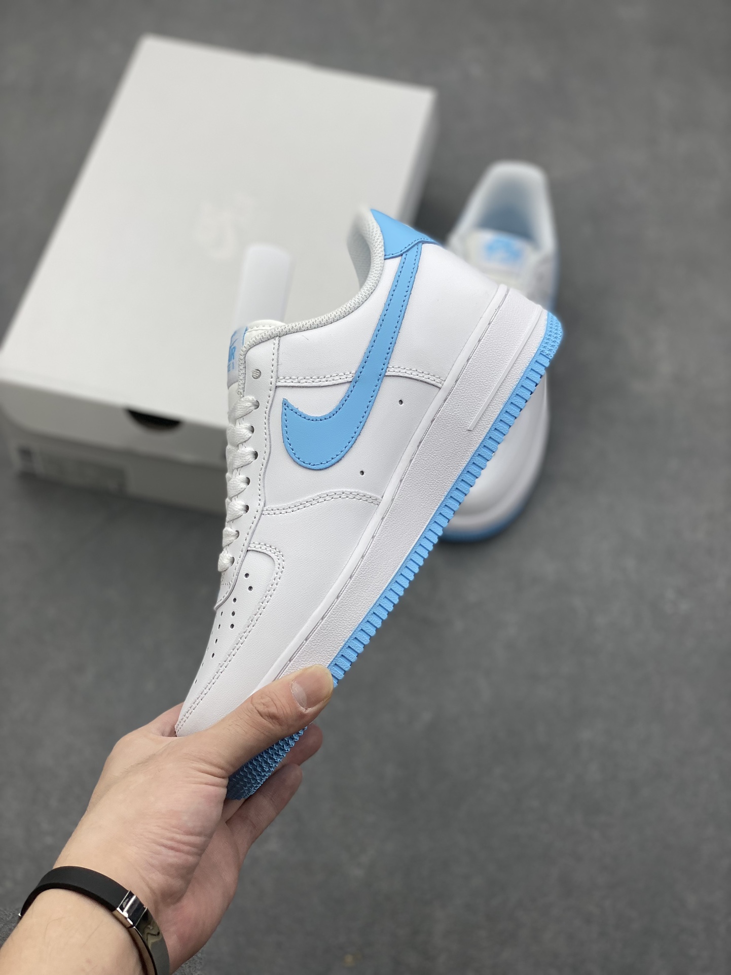 Nike Air Force 1 '07 Low White/Blue Casual Sneakers FQ4296-100 4 i1730046941 7649 1