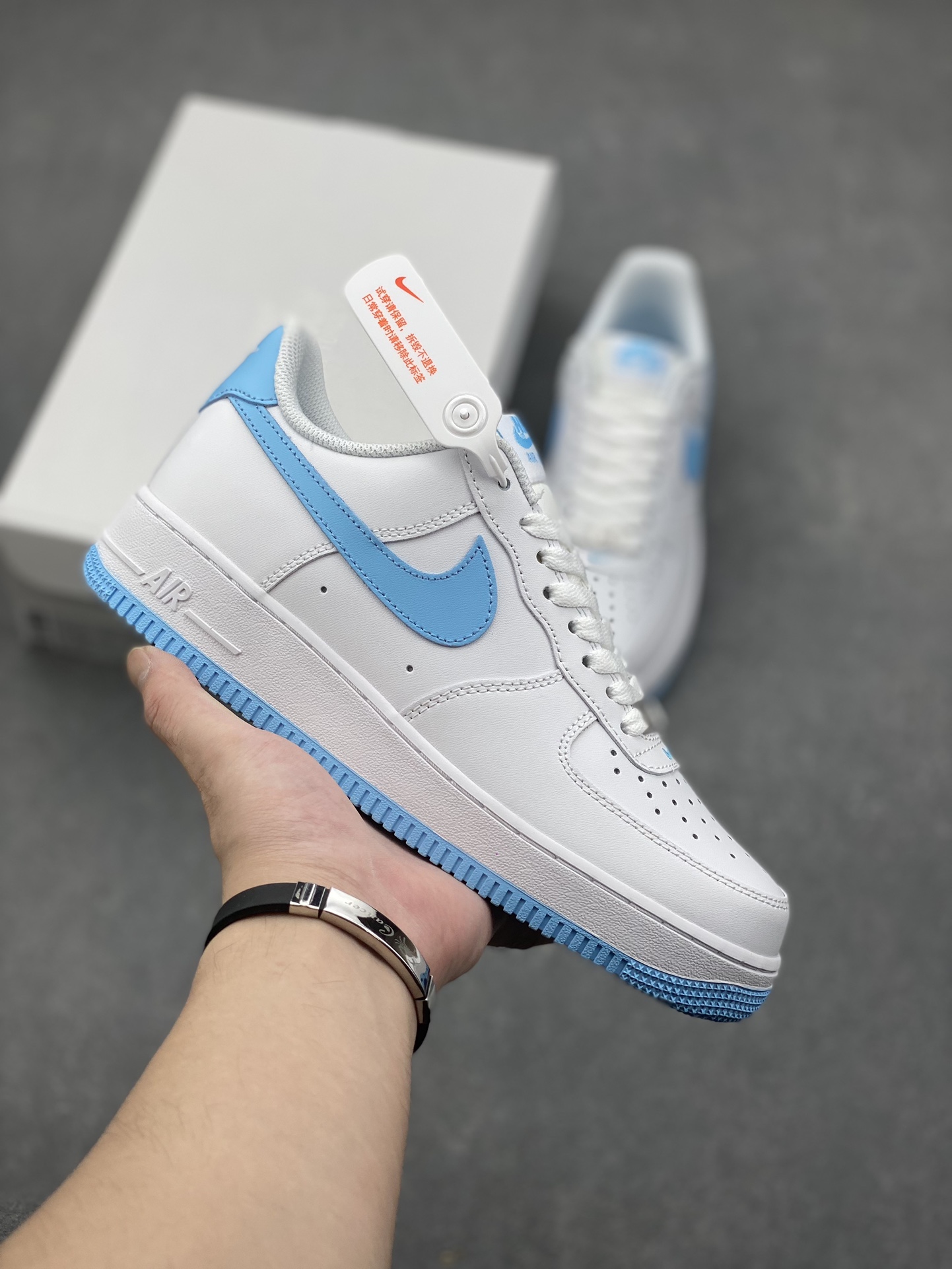 Nike Air Force 1 '07 Low White/Blue Casual Sneakers FQ4296-100 2 i1730046941 8524 5