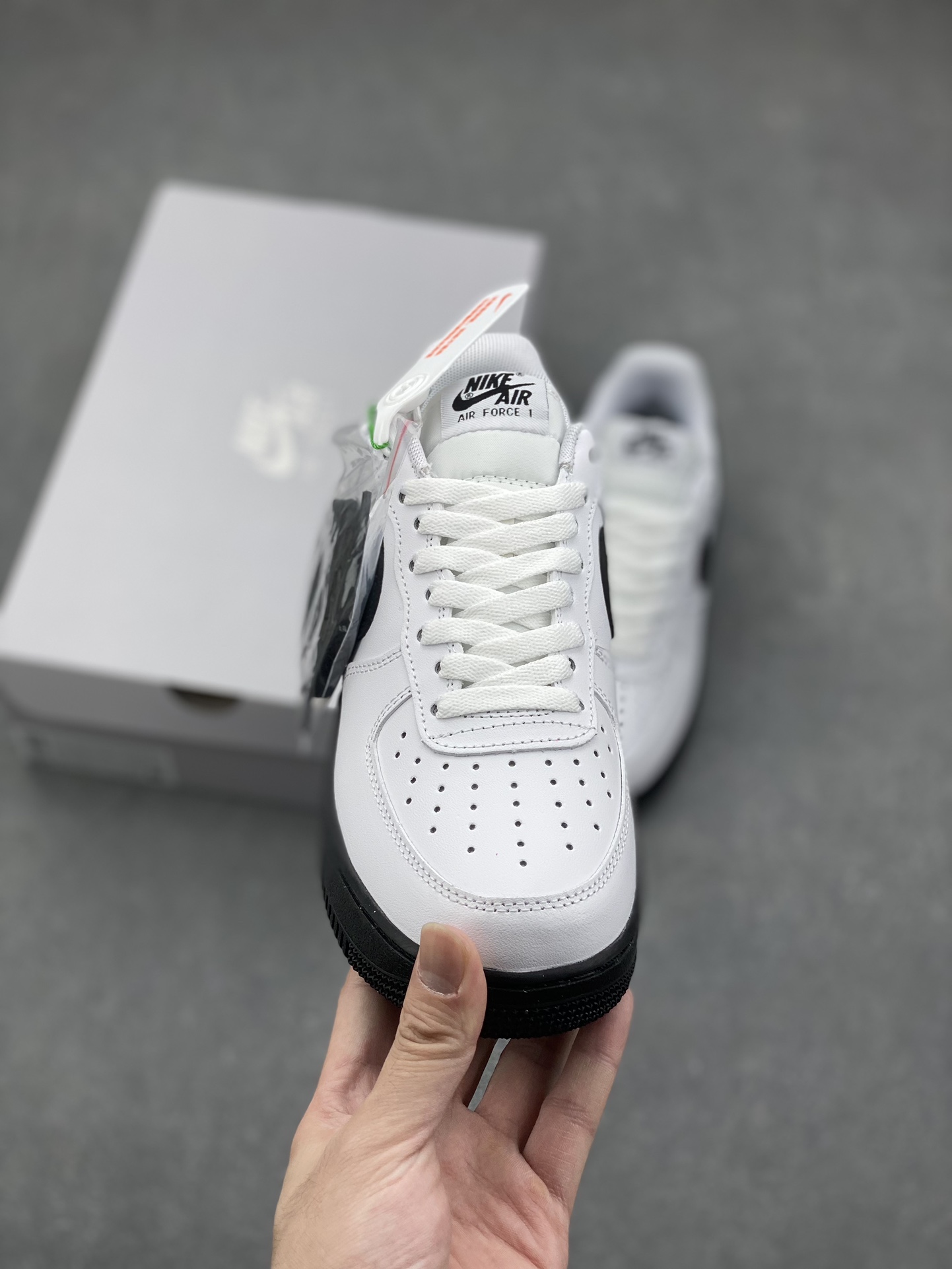 Nike Air Force 1 Low White Black Shoes CK7663-101 with Air Cushion 3 i1730047672 2775 4