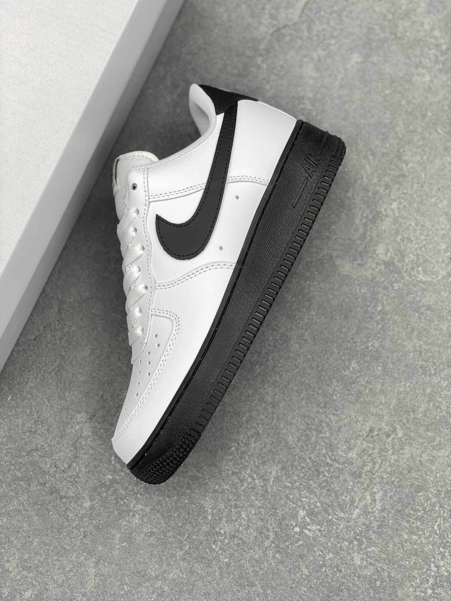 Nike Air Force 1 Low White Black Shoes CK7663-101 with Air Cushion 8 i1730047672 3266 1