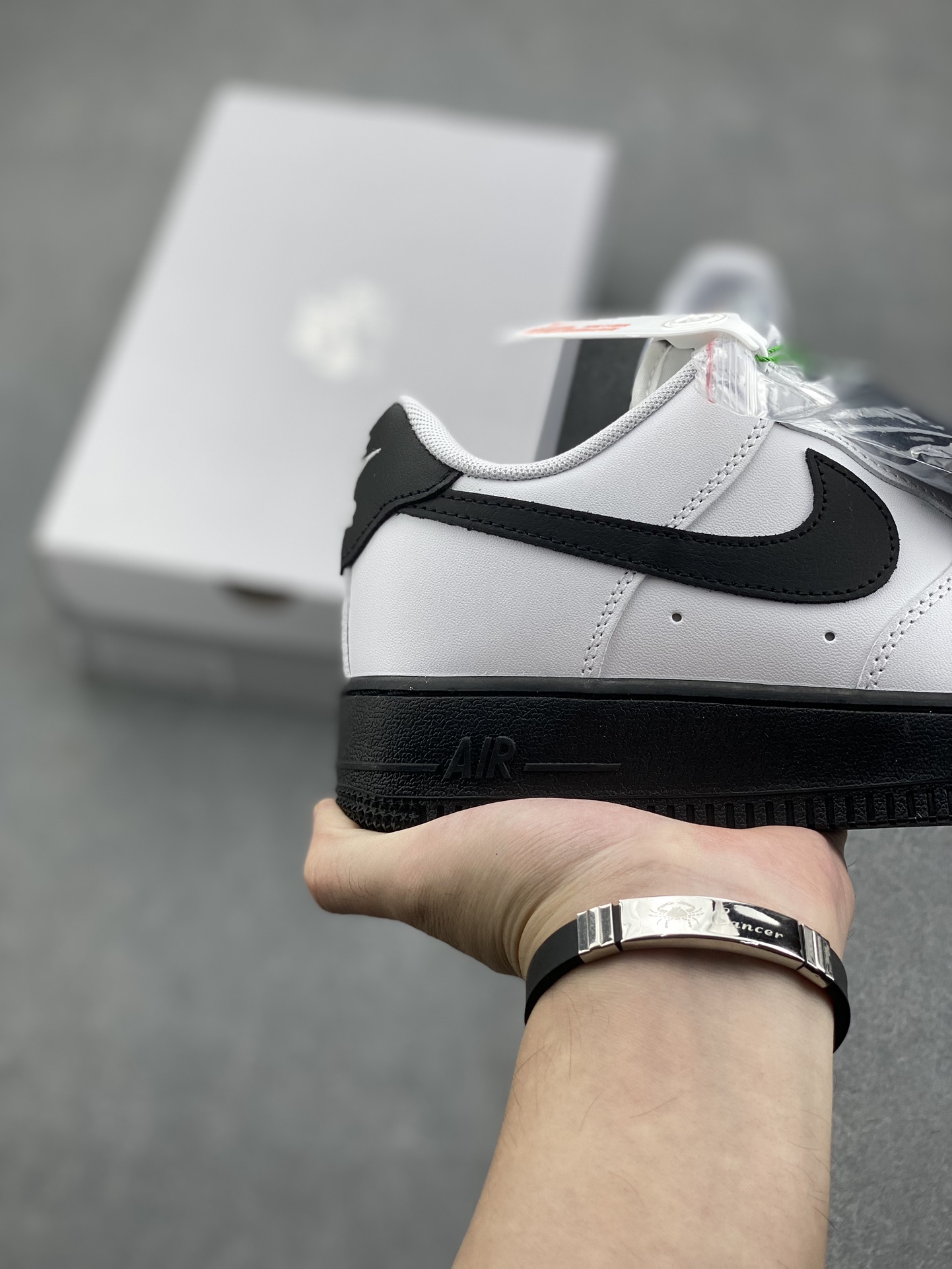 Nike Air Force 1 Low White Black Shoes CK7663-101 with Air Cushion 6 i1730047672 3285 0