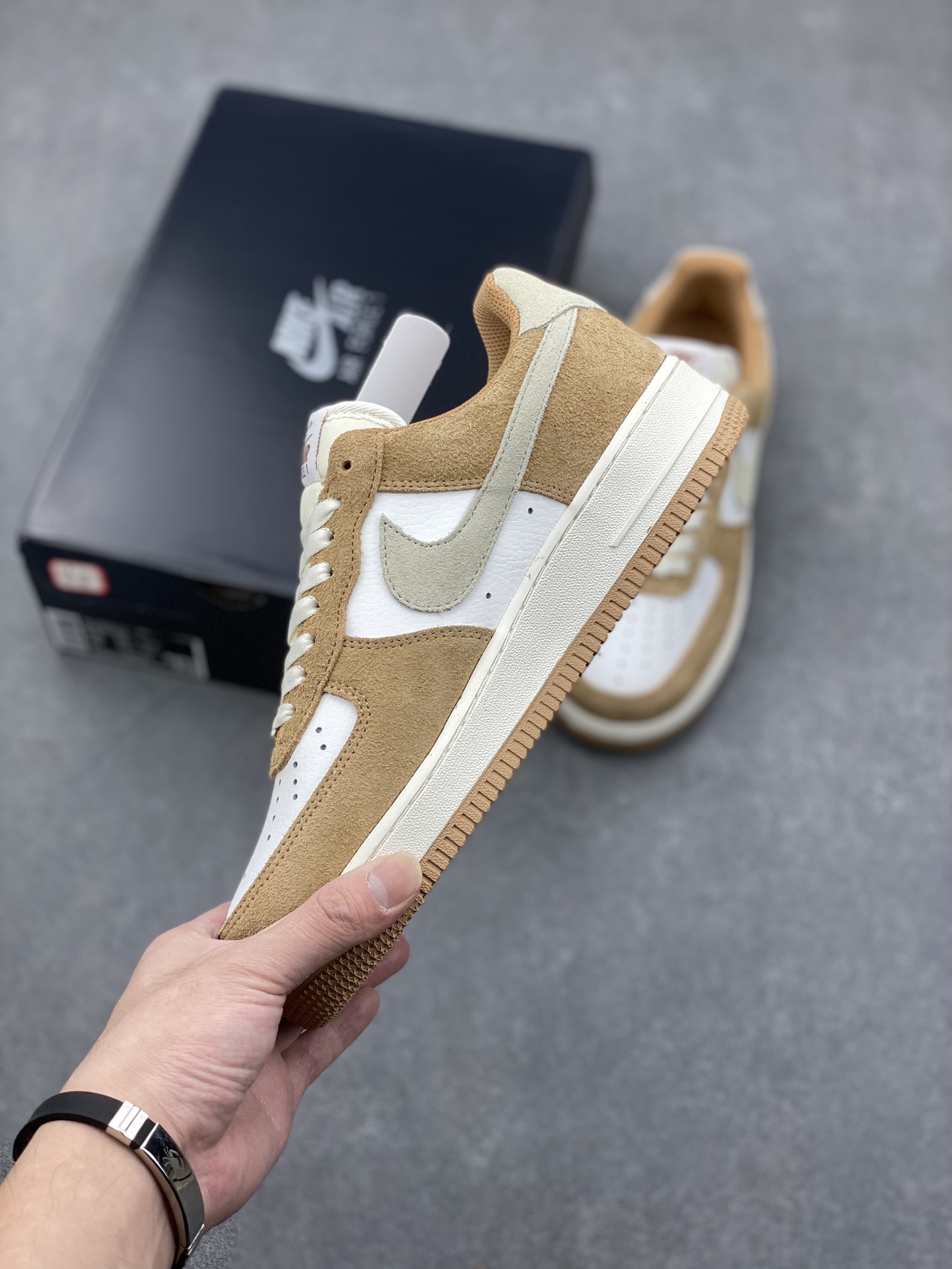 Nike Air Force 1 Low '07 White Brown Wheat Casual Sneakers BQ8988-104 4 i1730316824 2586 0