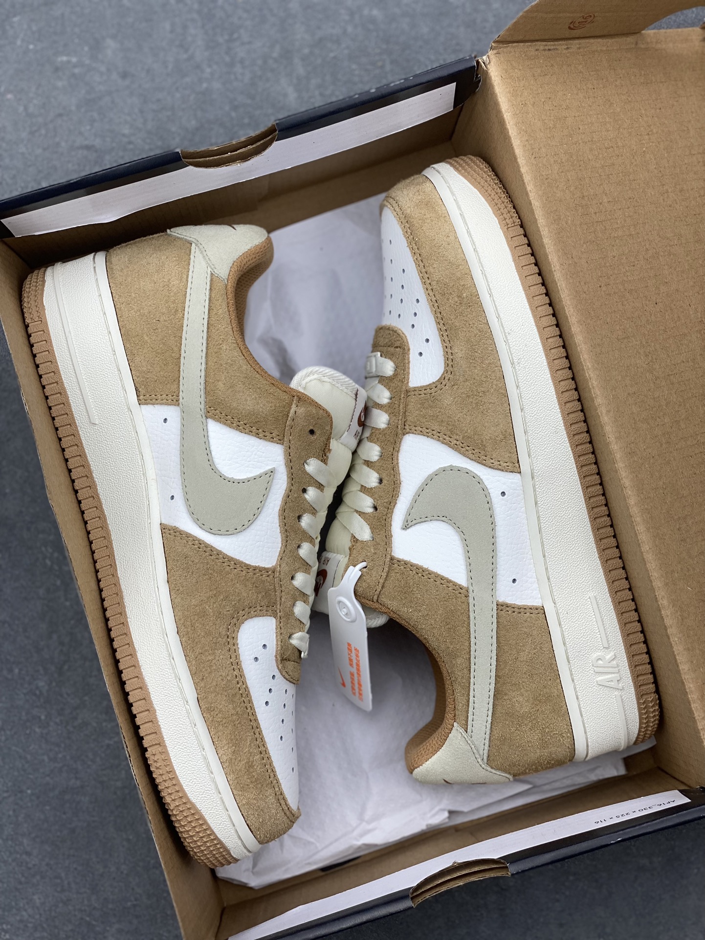 Nike Air Force 1 Low '07 White Brown Wheat Casual Sneakers BQ8988-104 10 i1730316824 9093 0