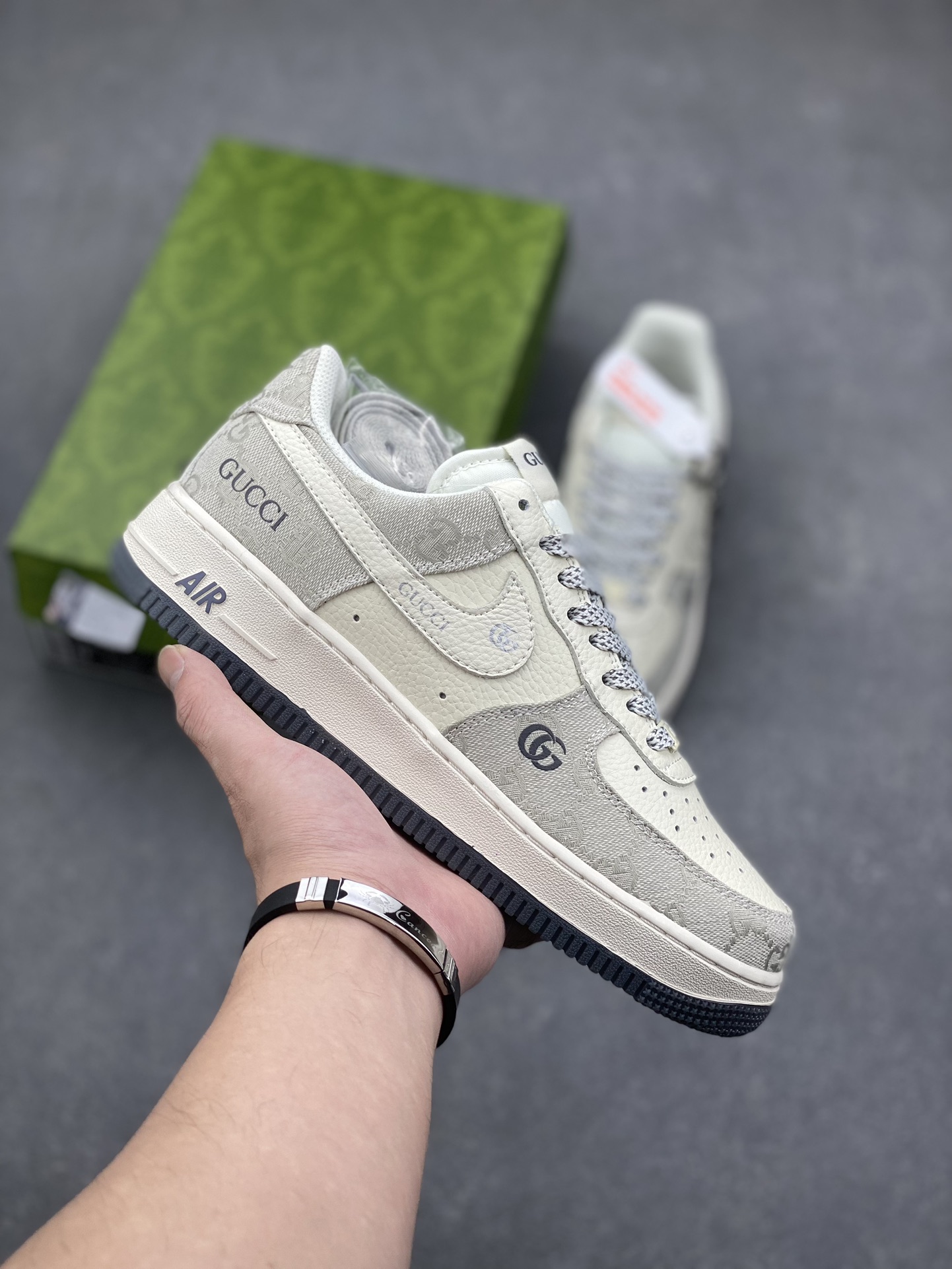 Nike Air Force 1 '07 Low Gucci Collab Smoke Grey Sneakers - Limited Edition 2 i1730316875 8297 4