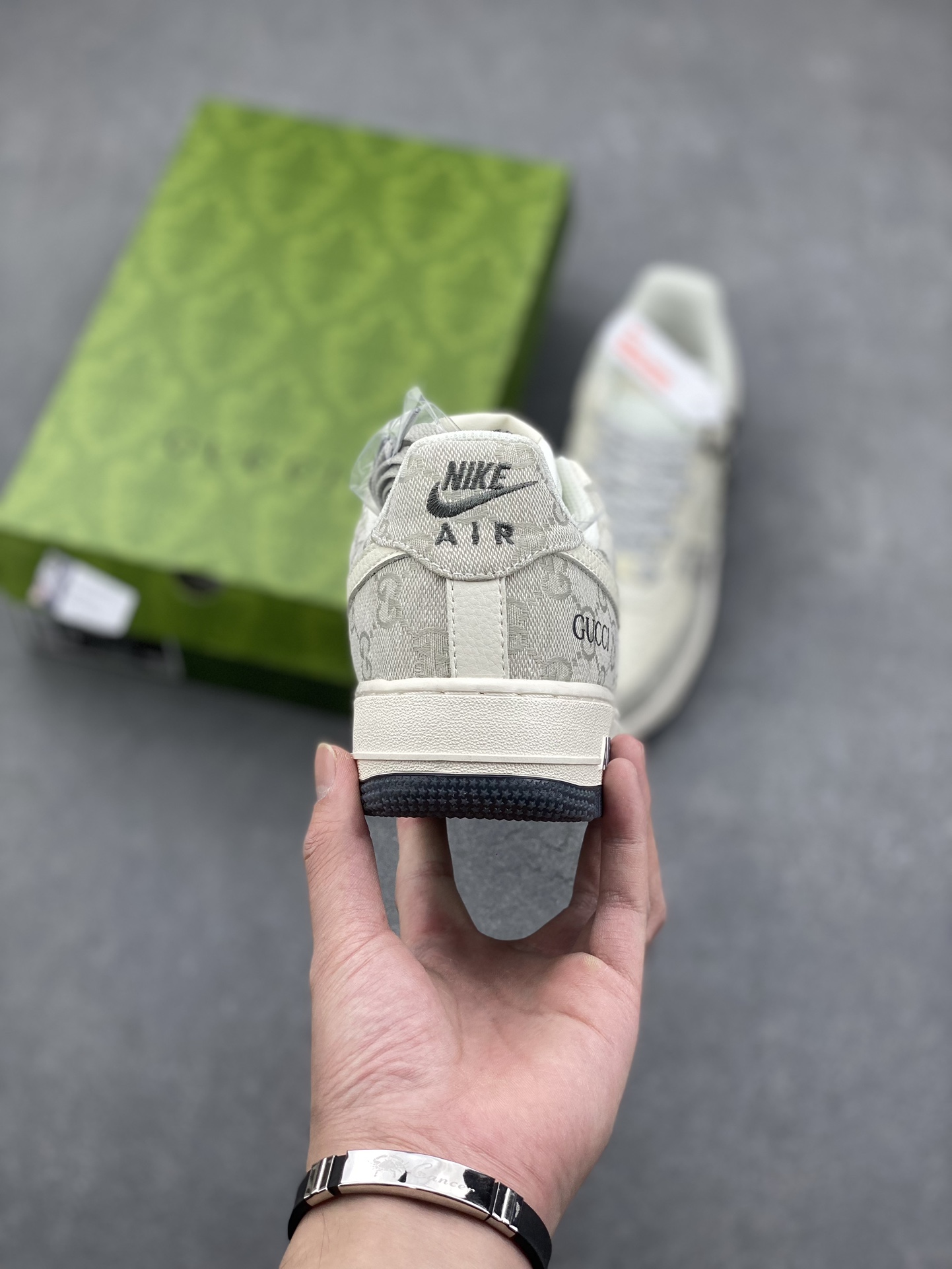Nike Air Force 1 '07 Low Gucci Collab Smoke Grey Sneakers - Limited Edition 5 i1730316876 8879 7