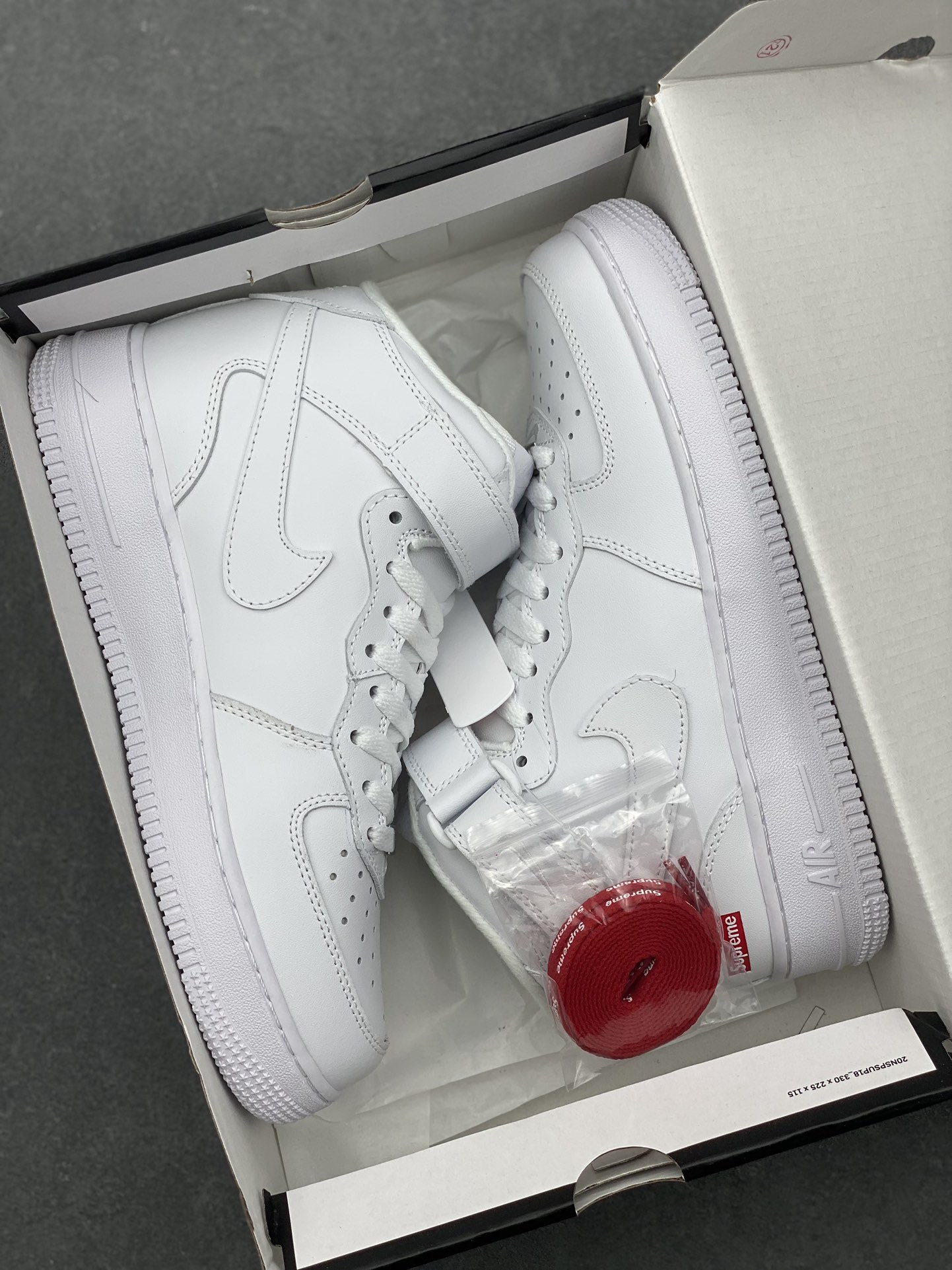 Nike x Supreme Air Force 1 Mid White Sneaker - Versatile & Stylish Shoe 10 i1730317013 2948 8