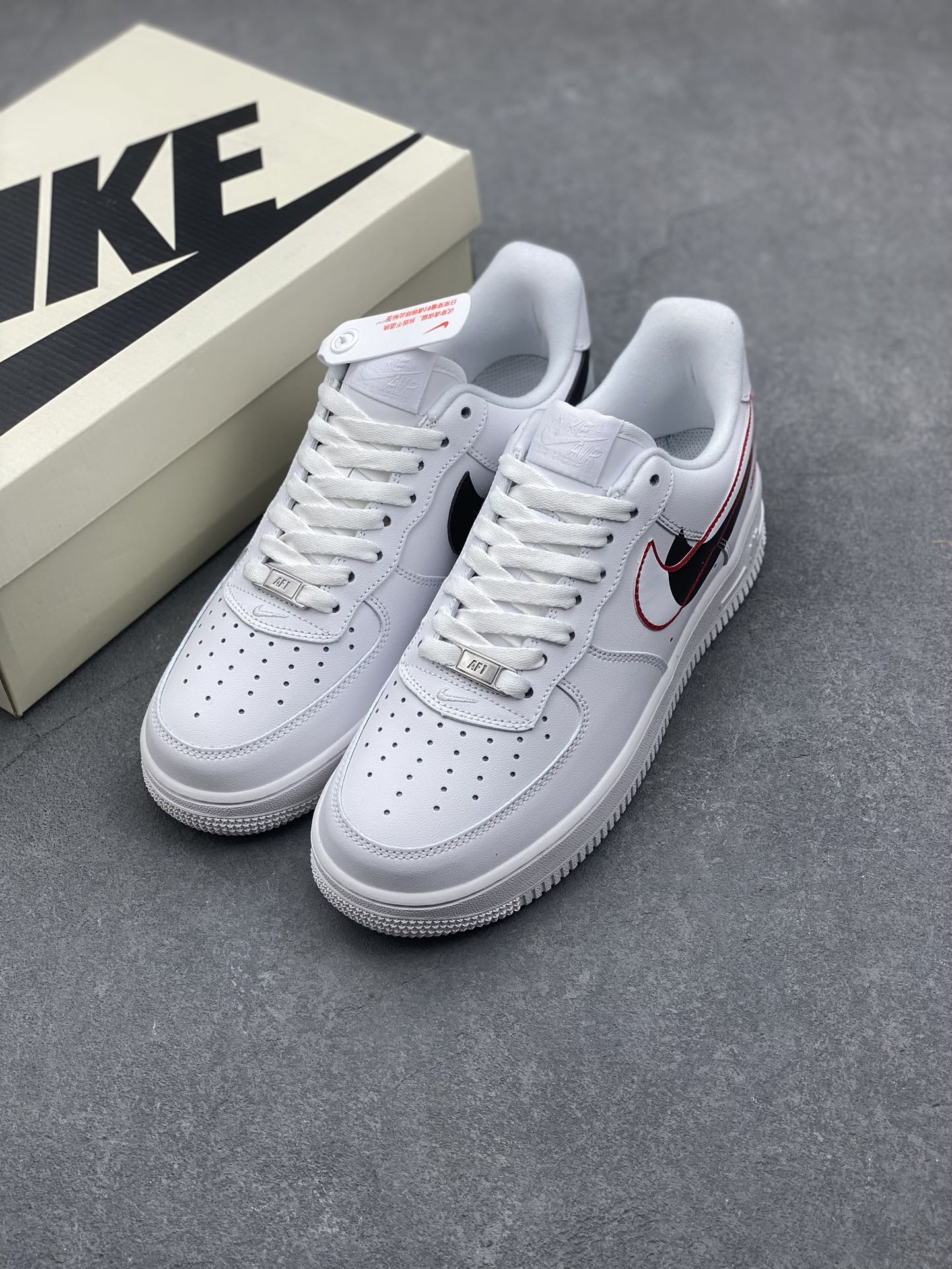 Nike Air Force 1 Low Supreme CU9225-100 Sneakers - White/Varsity Red 9 i1730317276 2339 4