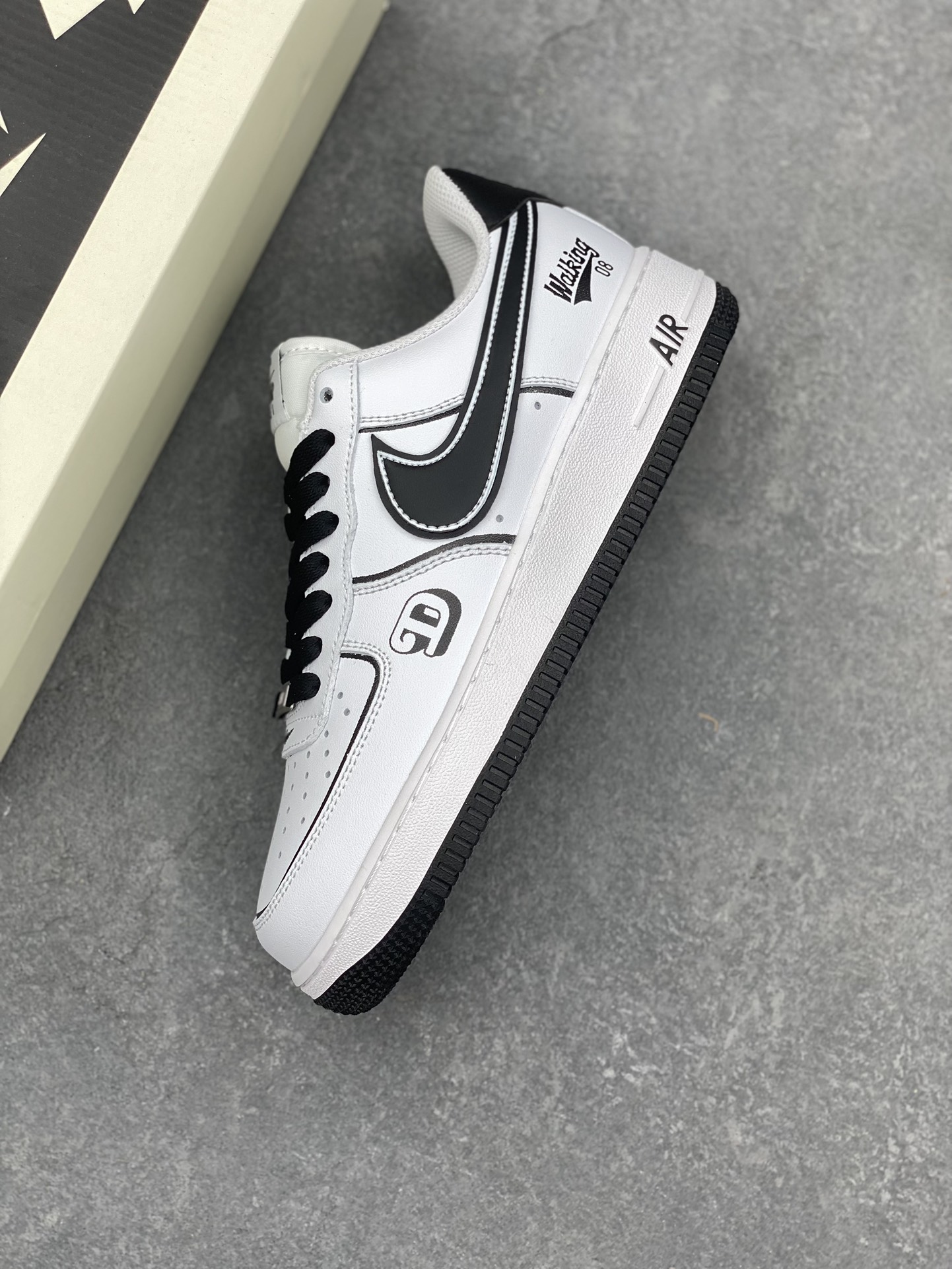 Nike Air Force 1 Low Walking 08 White Black Men's Shoes DV0788-113 8 i1730317328 4106 5