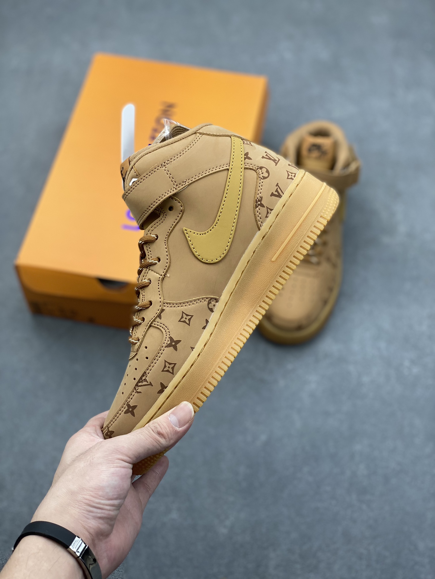 Nike Air Force 1 '07 Low Louis Vuitton Wheat Print Limited Edition 4 i1730397515 4956 0