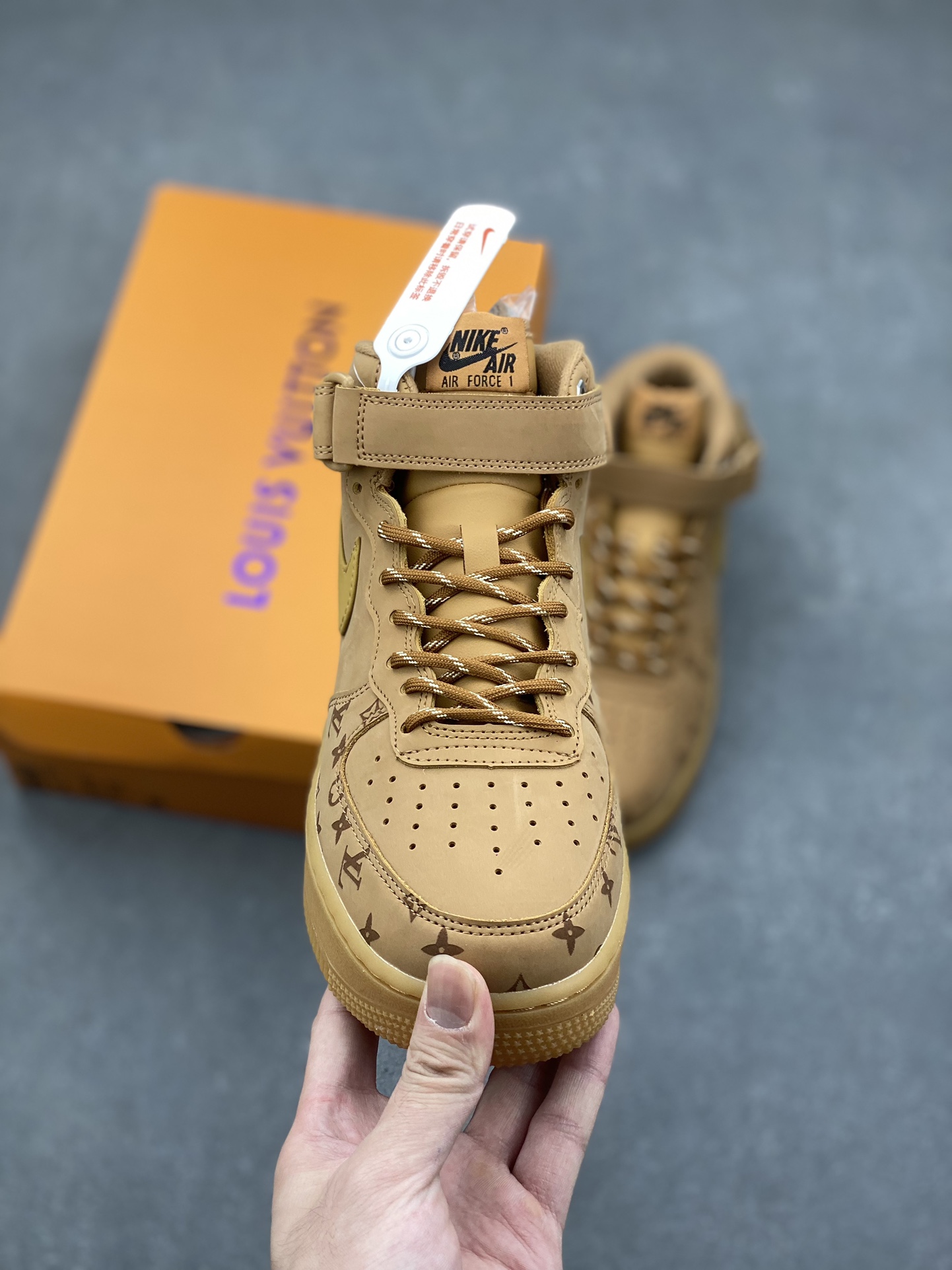 Nike Air Force 1 '07 Low Louis Vuitton Wheat Print Limited Edition 3 i1730397515 6601 0