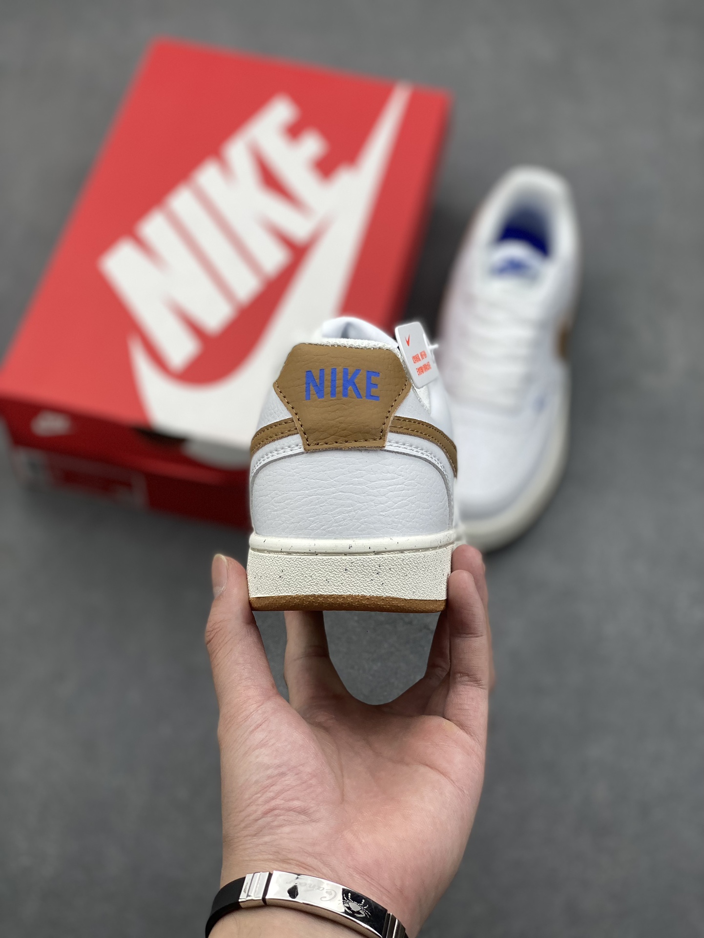 Nike Court Borough Low White/Brown Leather Sneakers FV9952-102 5 i1730566604 1529 5