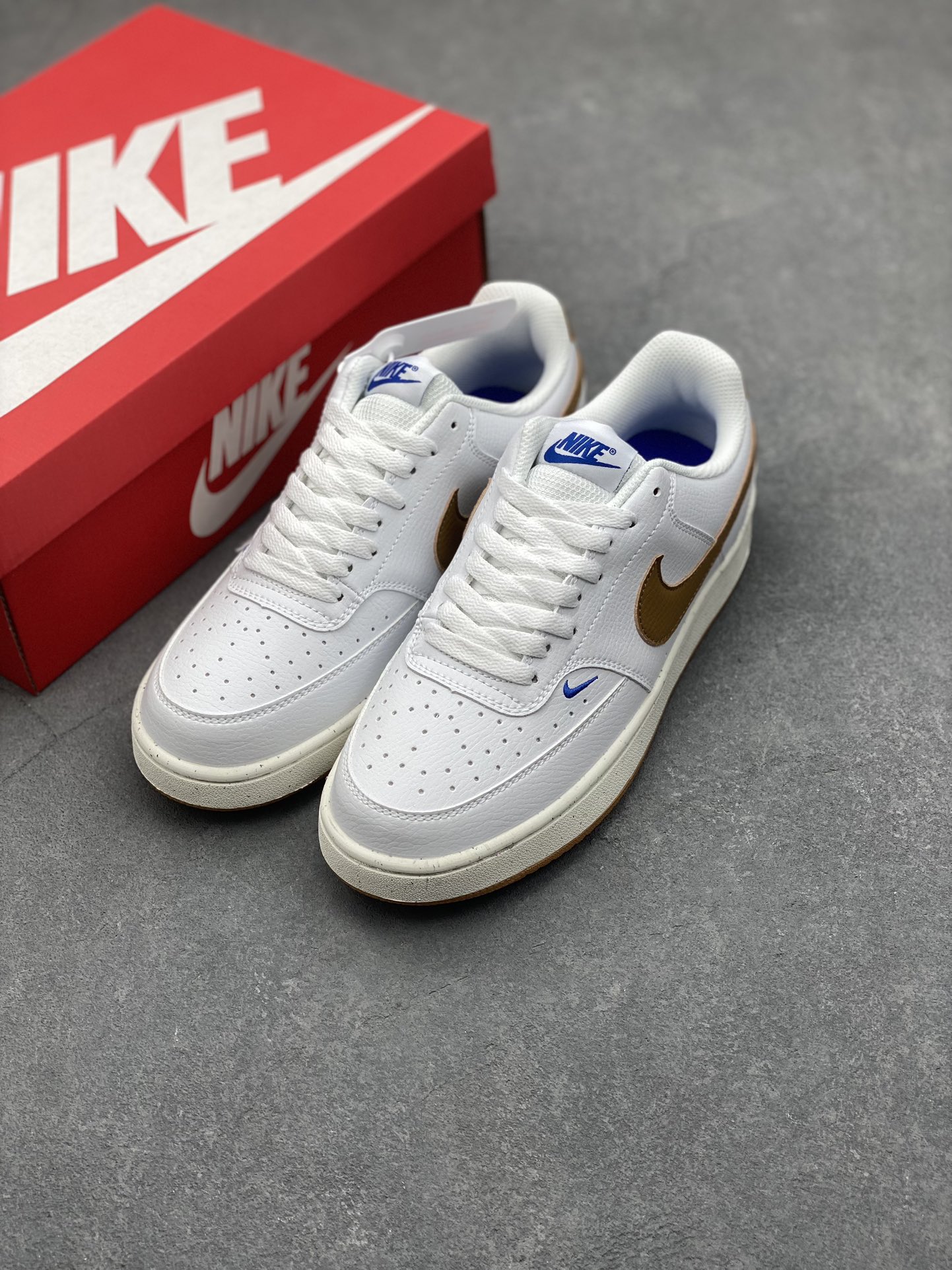 Nike Court Borough Low White/Brown Leather Sneakers FV9952-102 9 i1730566604 1992 8