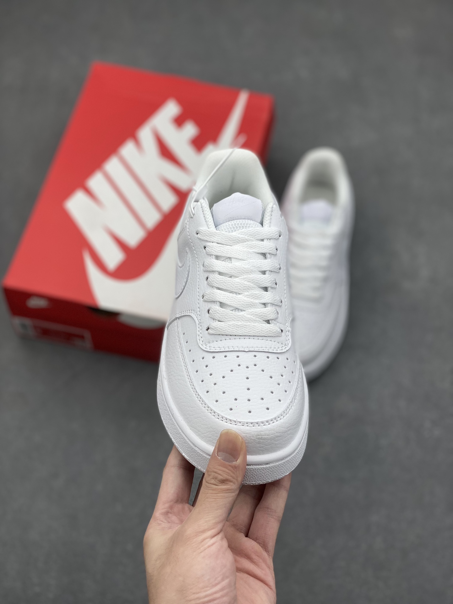 Nike Court Borough Low White Leather Sneakers - HF1741-001 - Unisex Style 3 i1730566716 3092 6