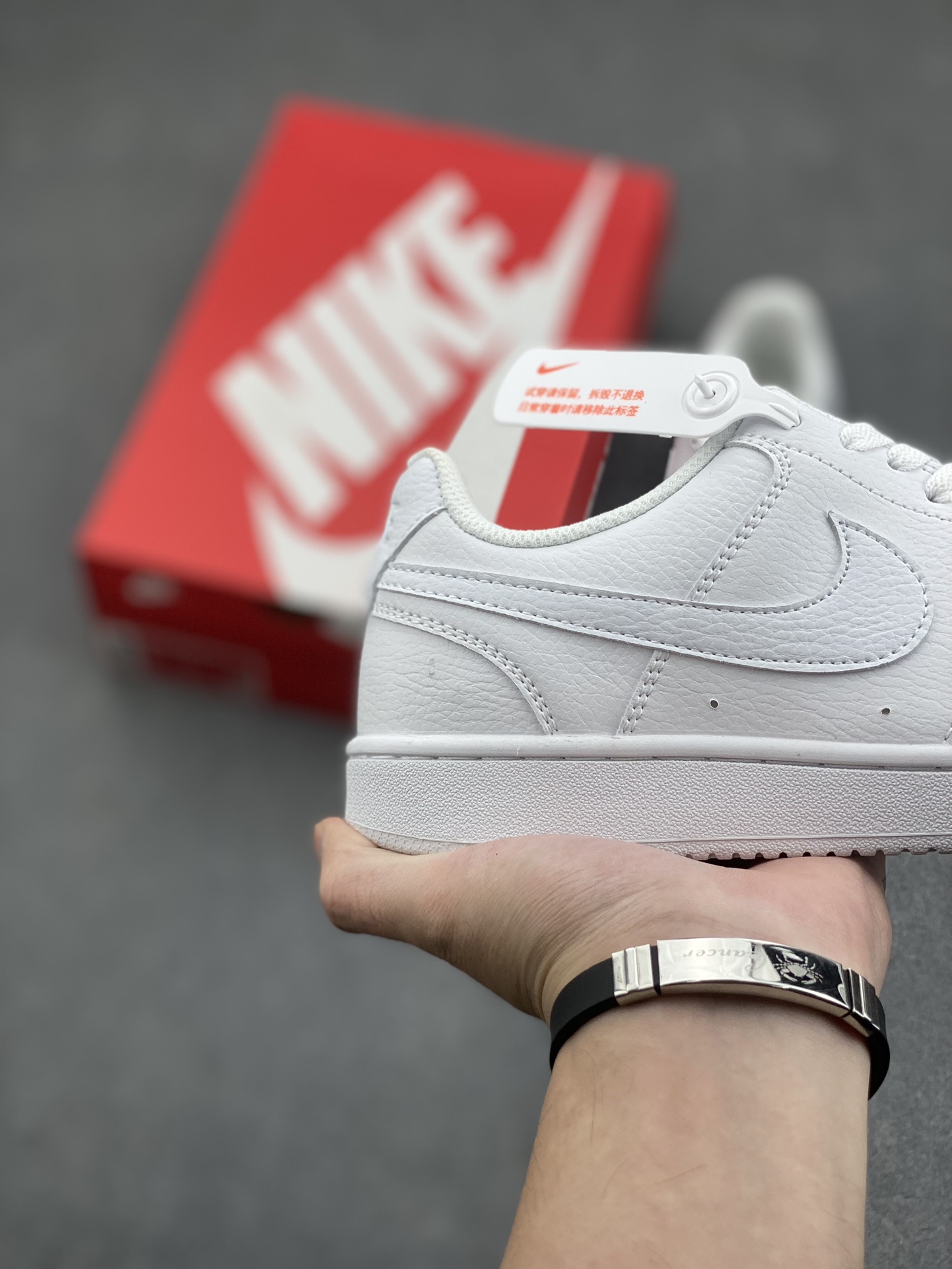 Nike Court Borough Low White Leather Sneakers - HF1741-001 - Unisex Style 6 i1730566716 4219 3