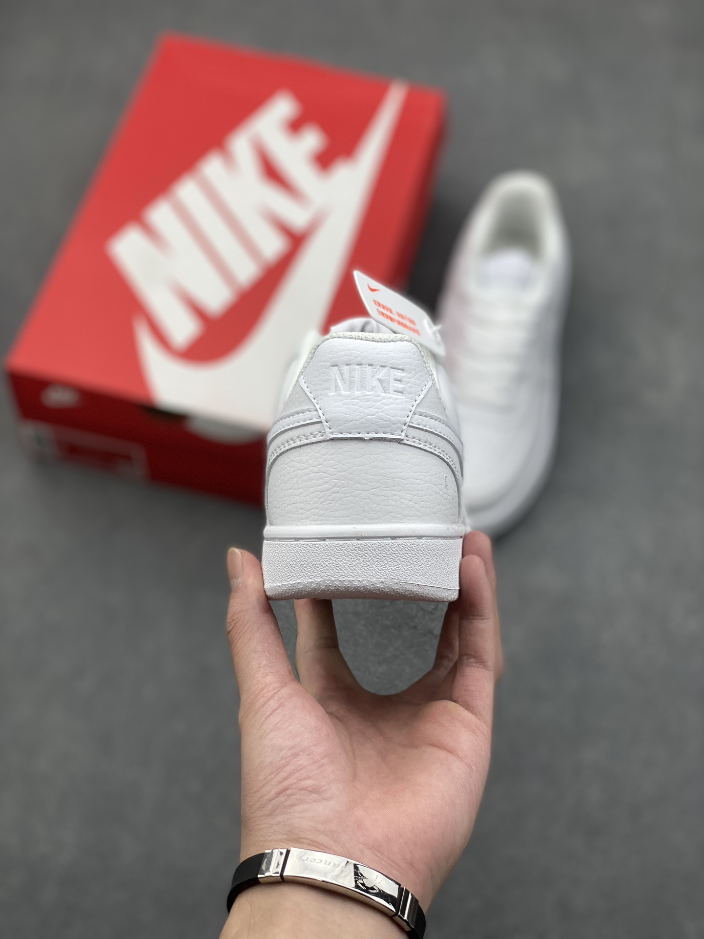 Nike Court Borough Low White Leather Sneakers - HF1741-001 - Unisex Style 5 i1730566716 7777 4