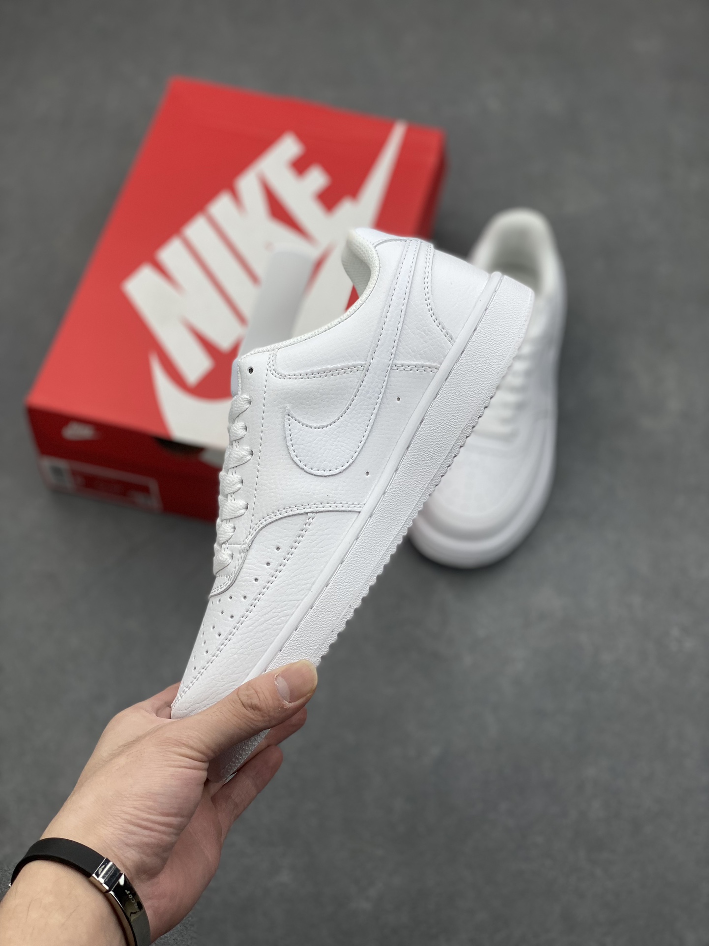 Nike Court Borough Low White Leather Sneakers - HF1741-001 - Unisex Style 4 i1730566717 7997 7