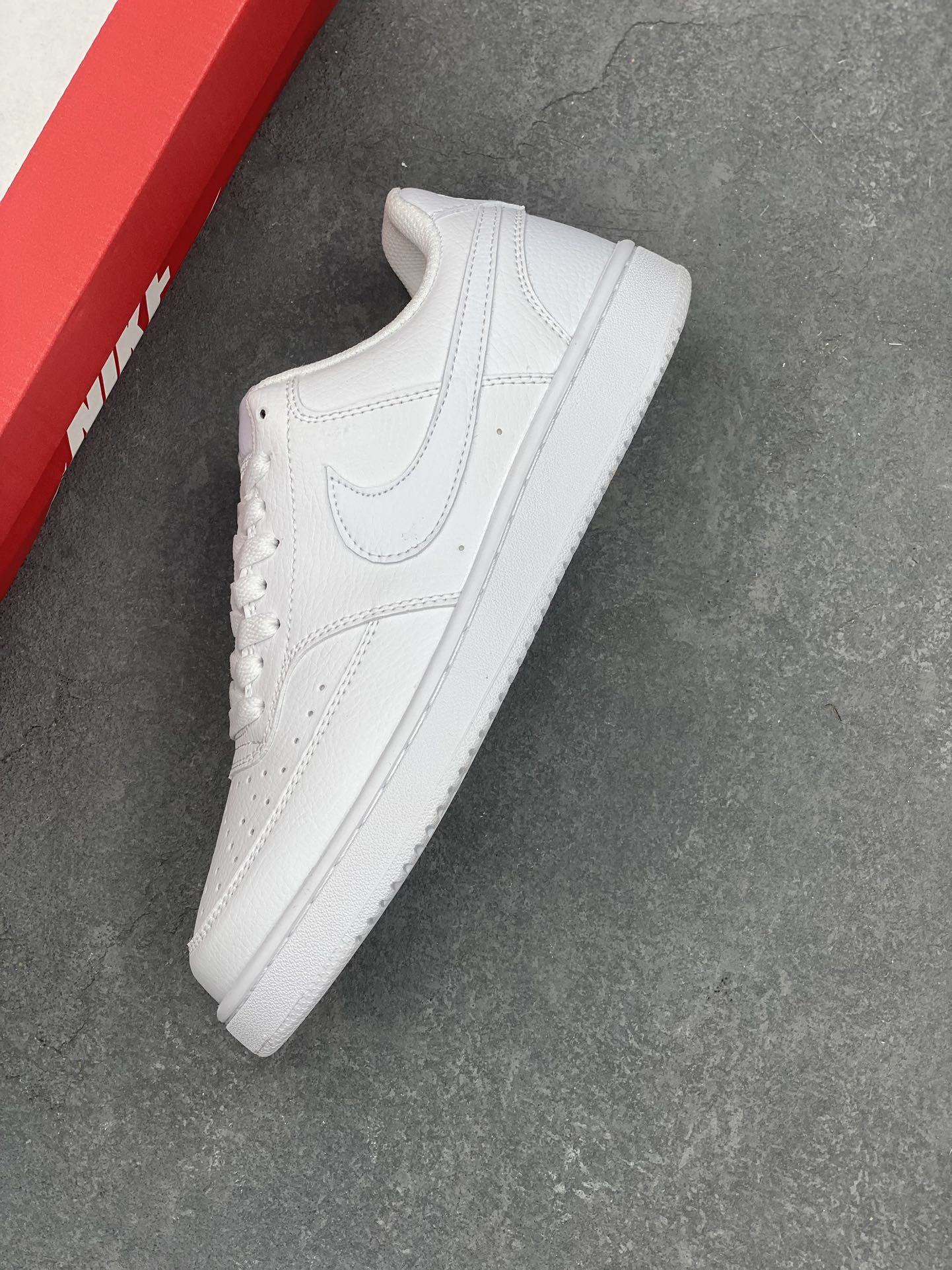 Nike Court Borough Low White Leather Sneakers - HF1741-001 - Unisex Style 8 i1730566717 8601 8