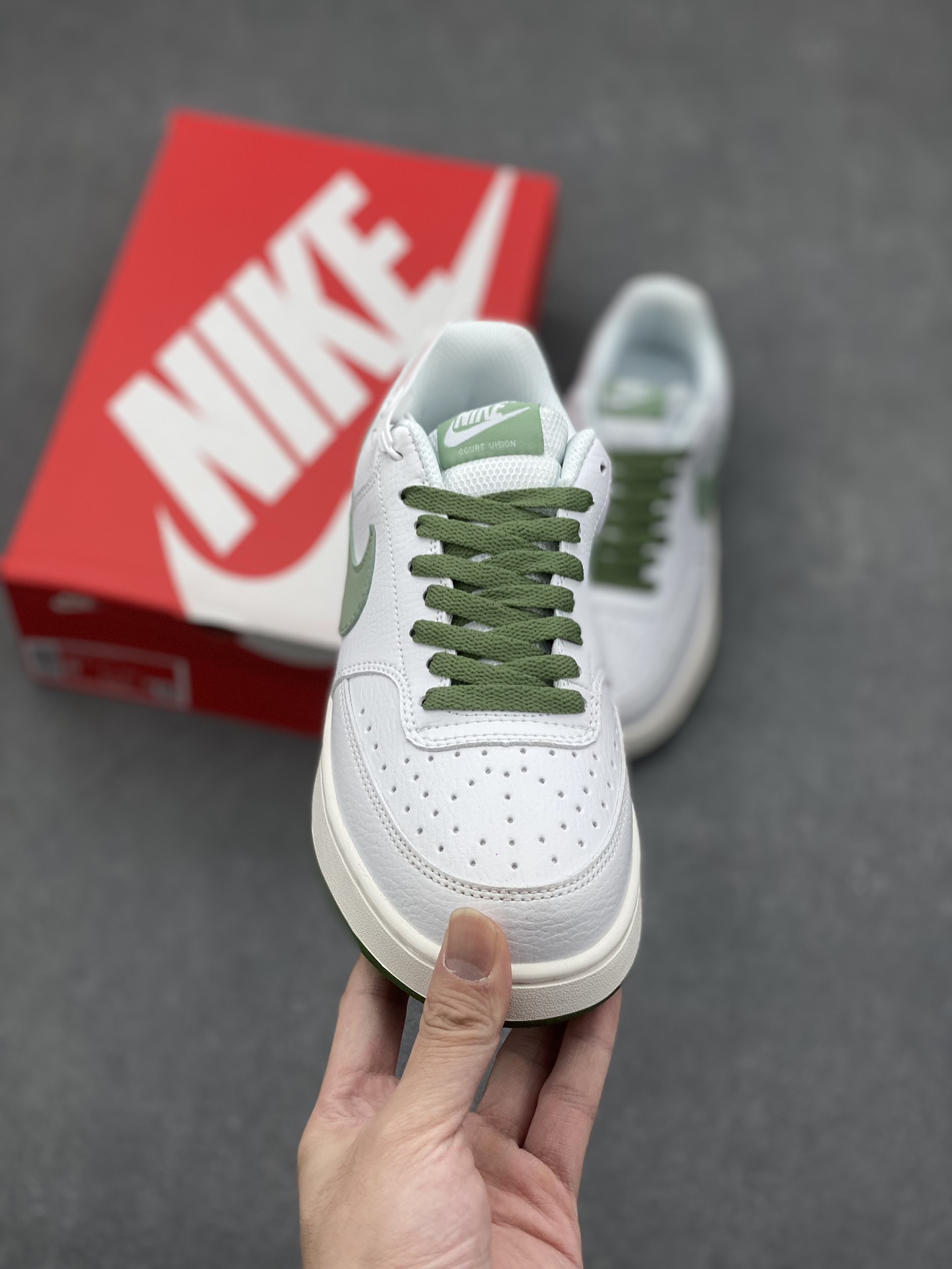 Nike Court Borough Low White/Green Casual Sneakers - FJ5480-100, All Sizes 3 i1730566778 10 1