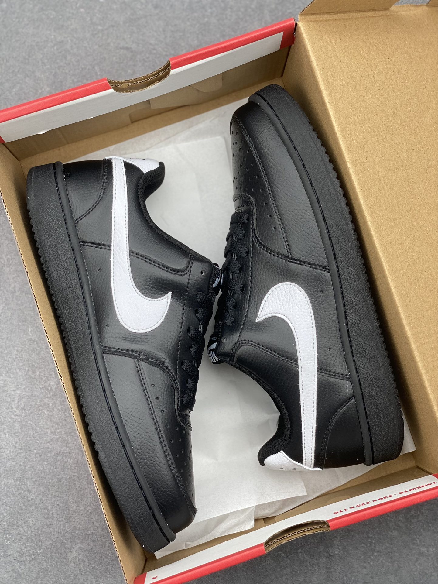 Nike Court Borough Low Black/White Leather Sneakers FZ0630-010 10 i1730567088 7045 5