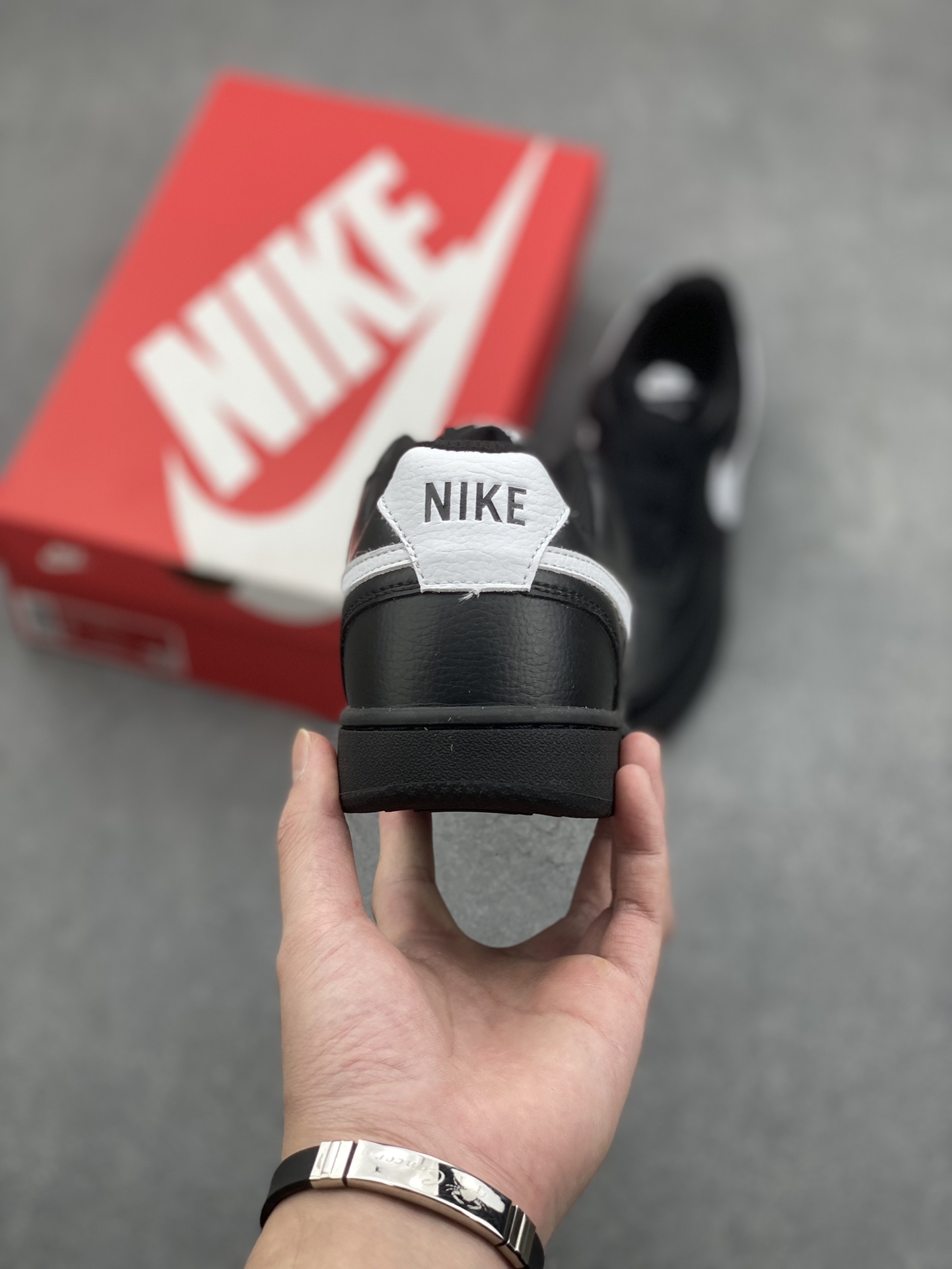 Nike Court Borough Low Black/White Leather Sneakers FZ0630-010 5 i1730567088 8498 8