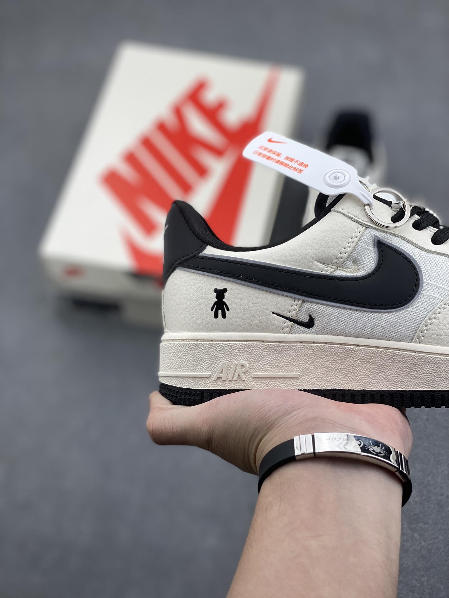 Nike Air Force 1 '07 Low 'Violent Bear' Collab - Linen/Black Sneakers 6 i1730653374 9796 4