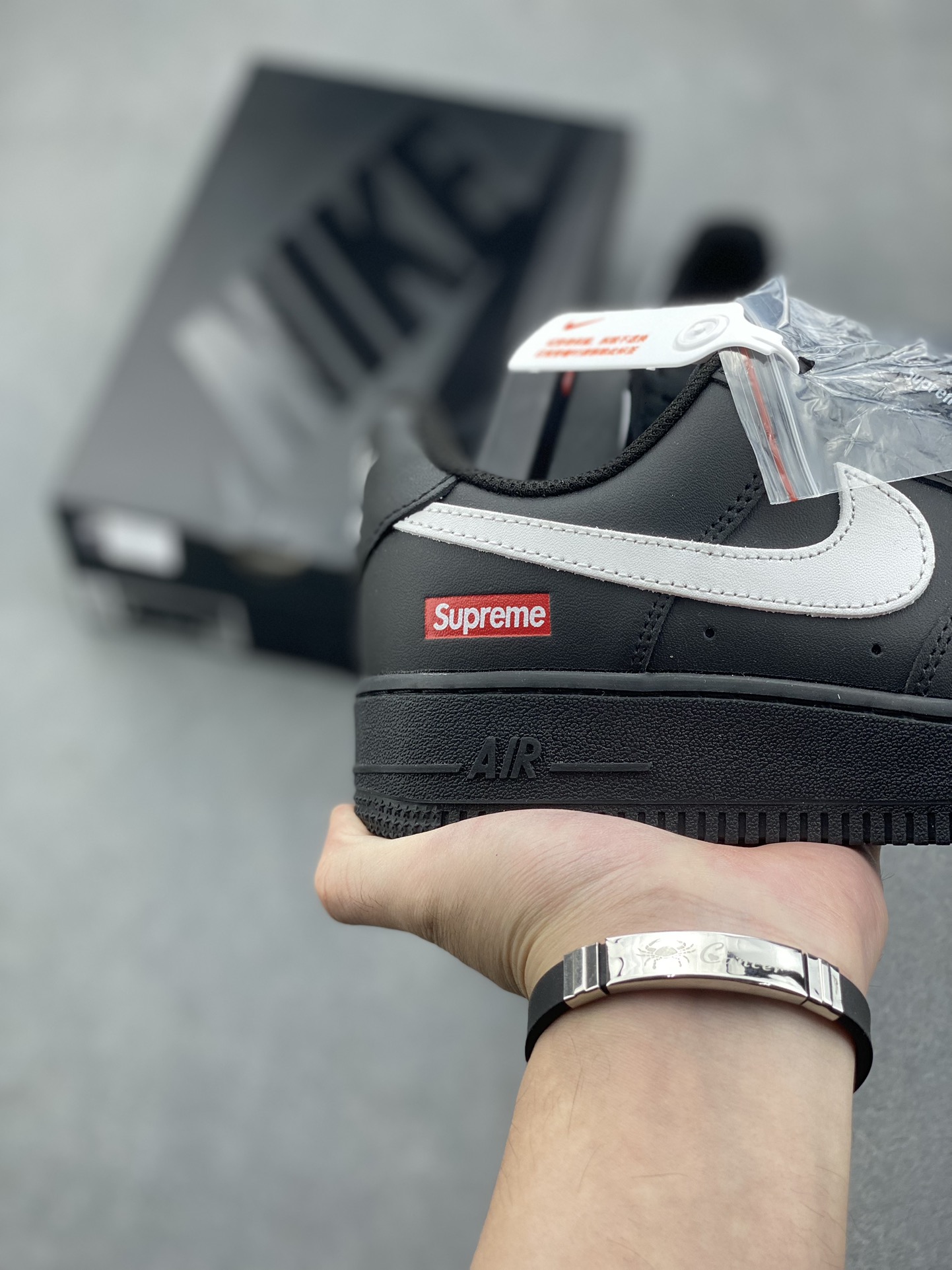 Nike Air Force 1 Low Black White Supreme, Men's Sneakers, Various Sizes 6 i1730739211 1787 2