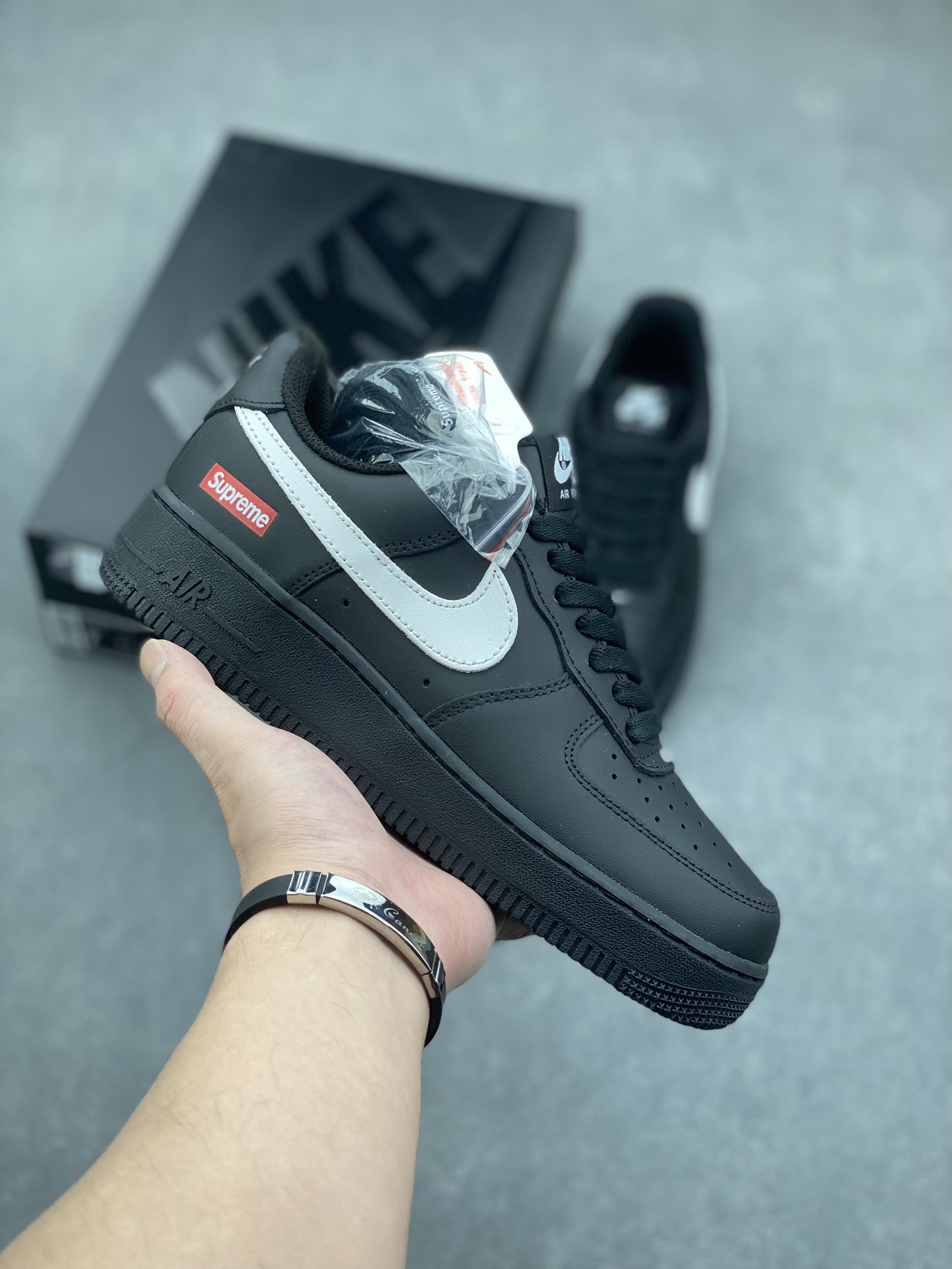 Nike Air Force 1 Low Black White Supreme, Men's Sneakers, Various Sizes 2 i1730739211 4908 6