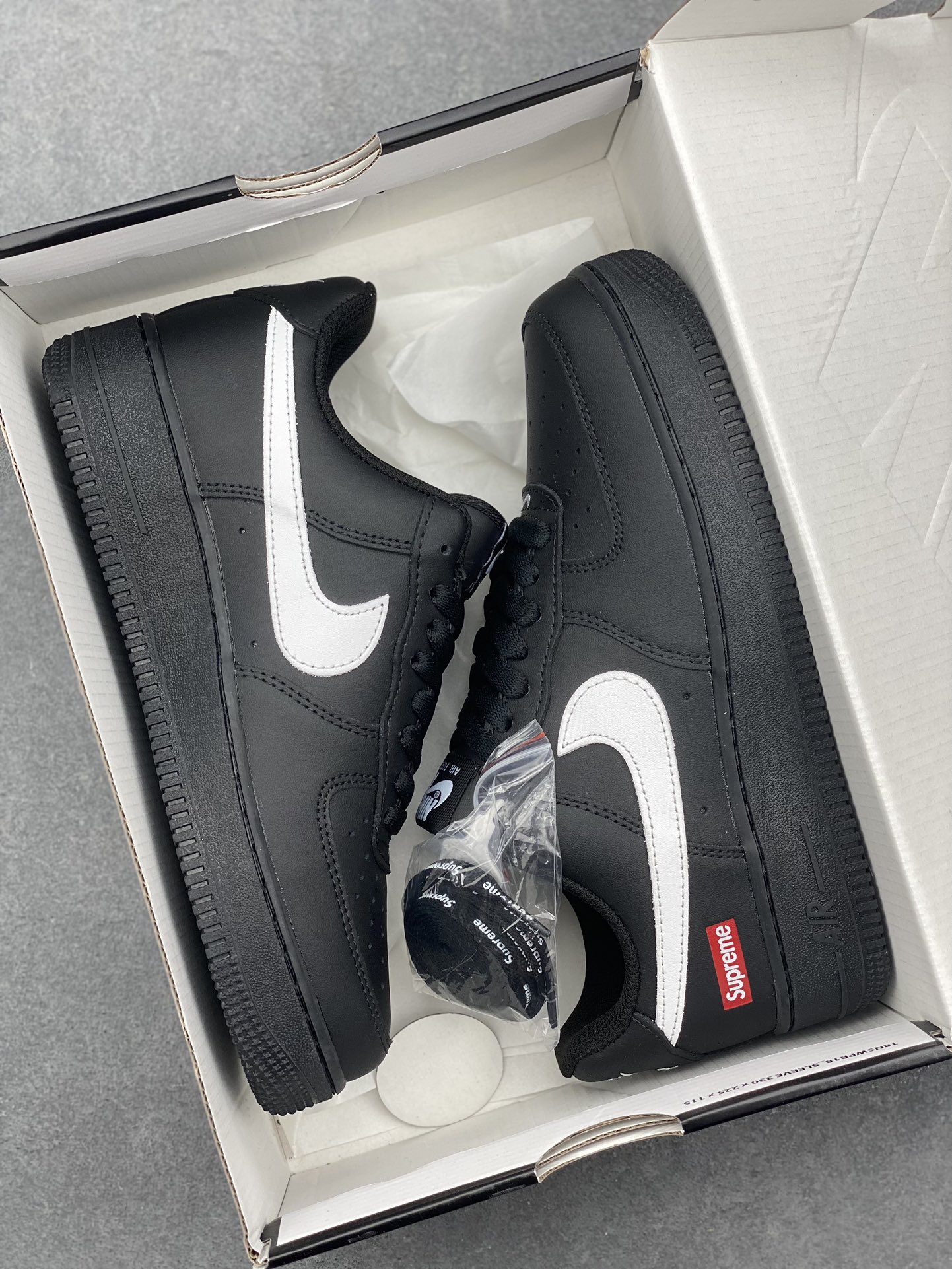 Nike Air Force 1 Low Black White Supreme, Men's Sneakers, Various Sizes 10 i1730739211 9057 8