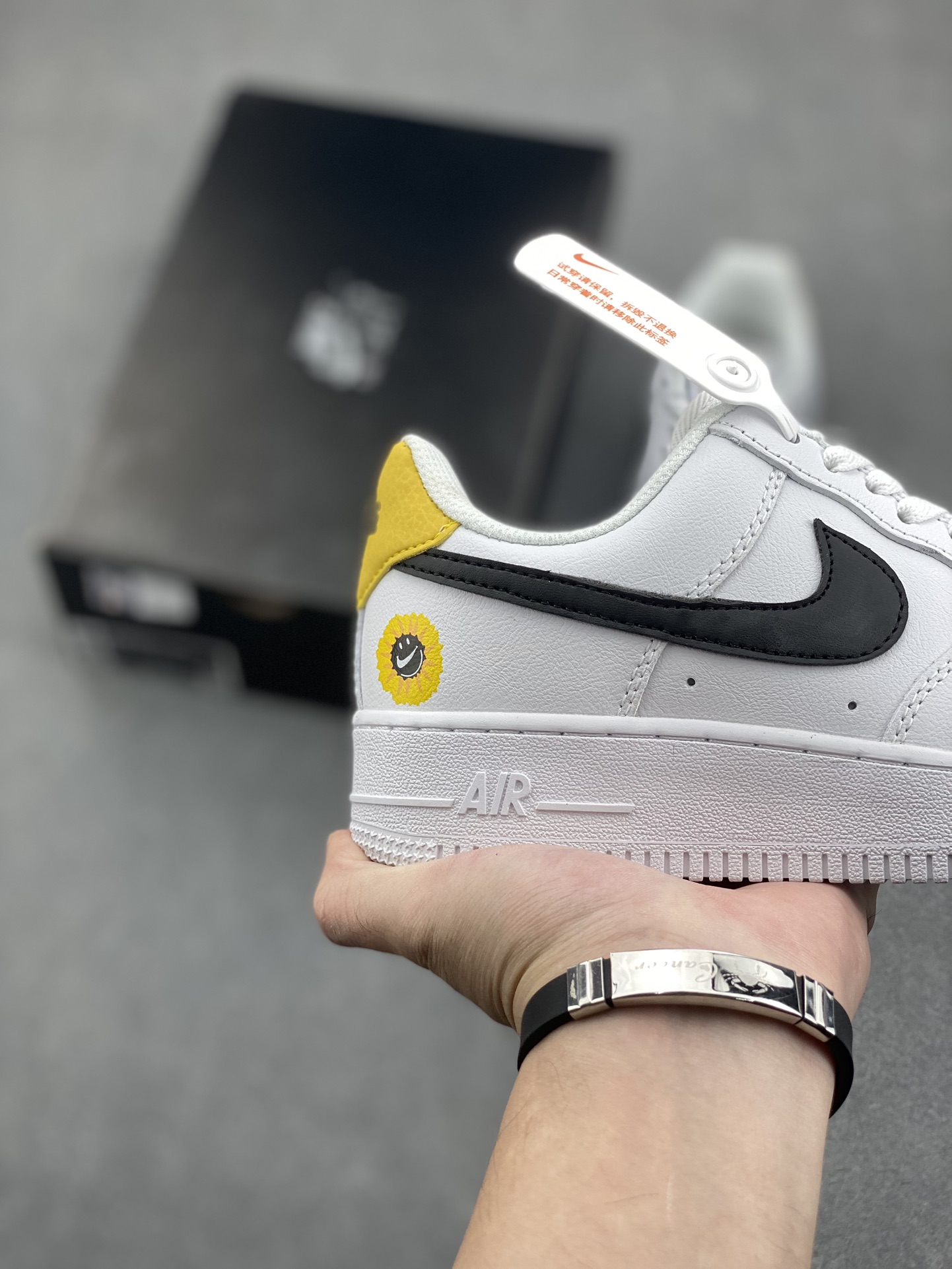 Nike Air Force 1 Low Retro Sneakers - White/Black/Yellow 6 i1731001079 9333 1