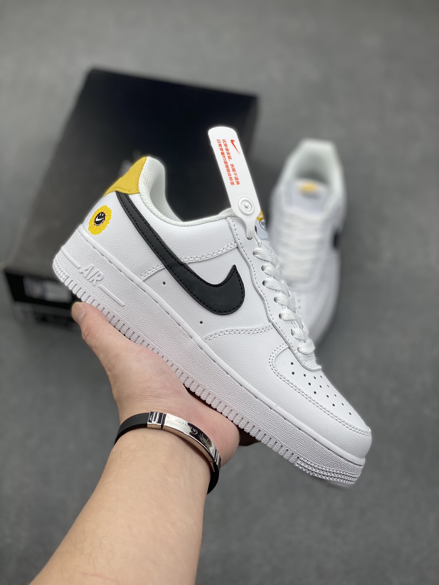 Nike Air Force 1 Low Retro Sneakers - White/Black/Yellow 2 i1731001080 2822 5