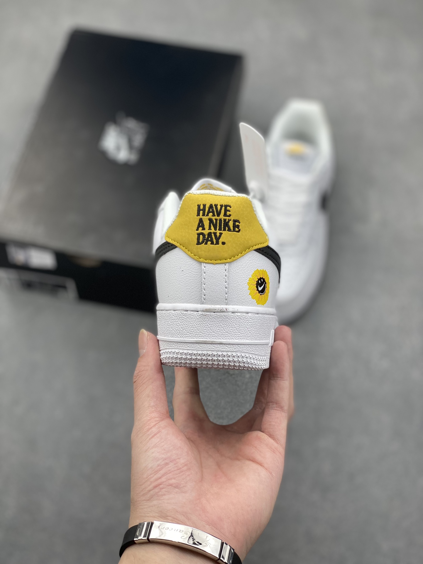 Nike Air Force 1 Low Retro Sneakers - White/Black/Yellow 5 i1731001080 8780 8