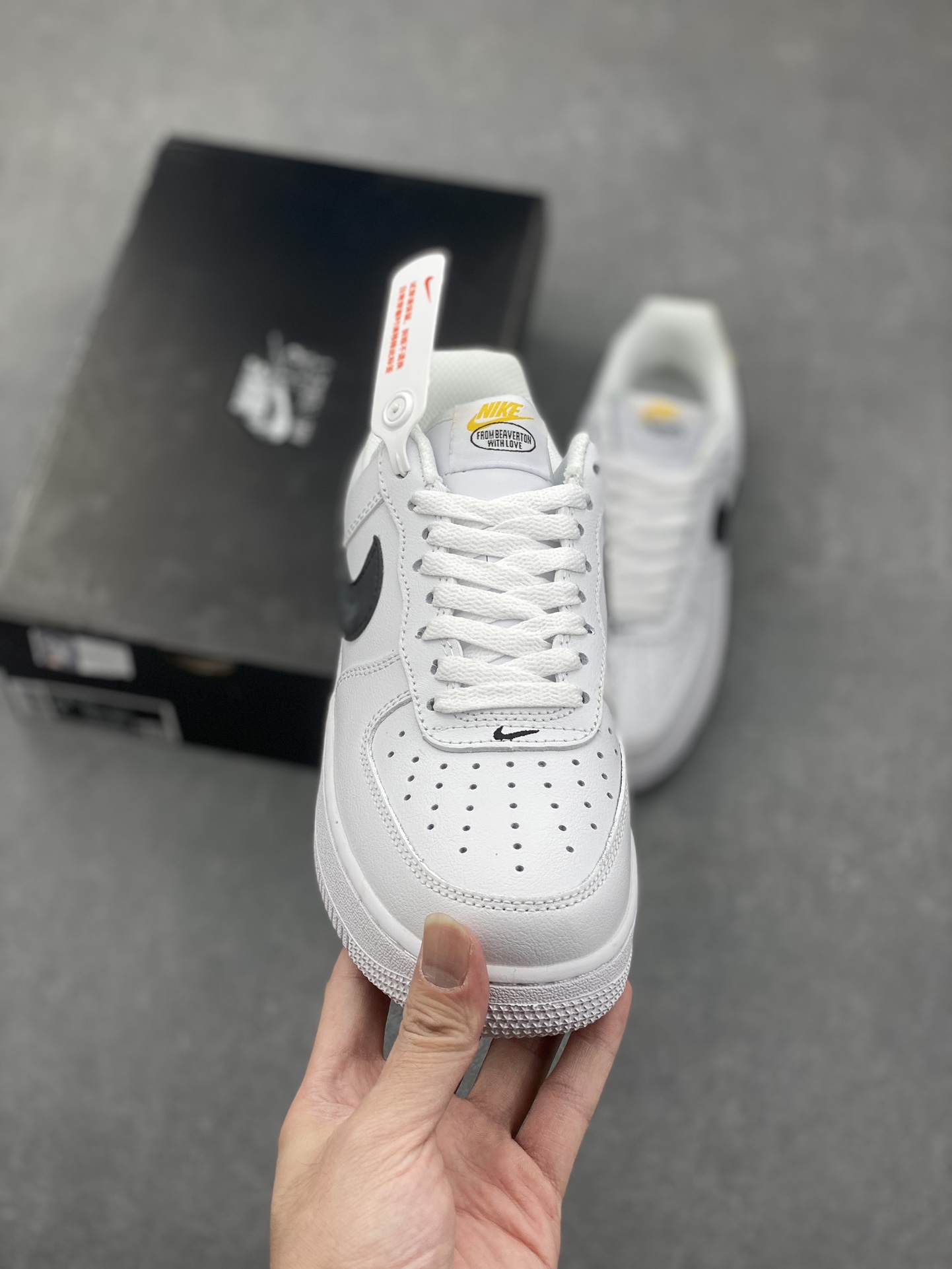 Nike Air Force 1 Low Retro Sneakers - White/Black/Yellow 3 i1731001080 9210 3