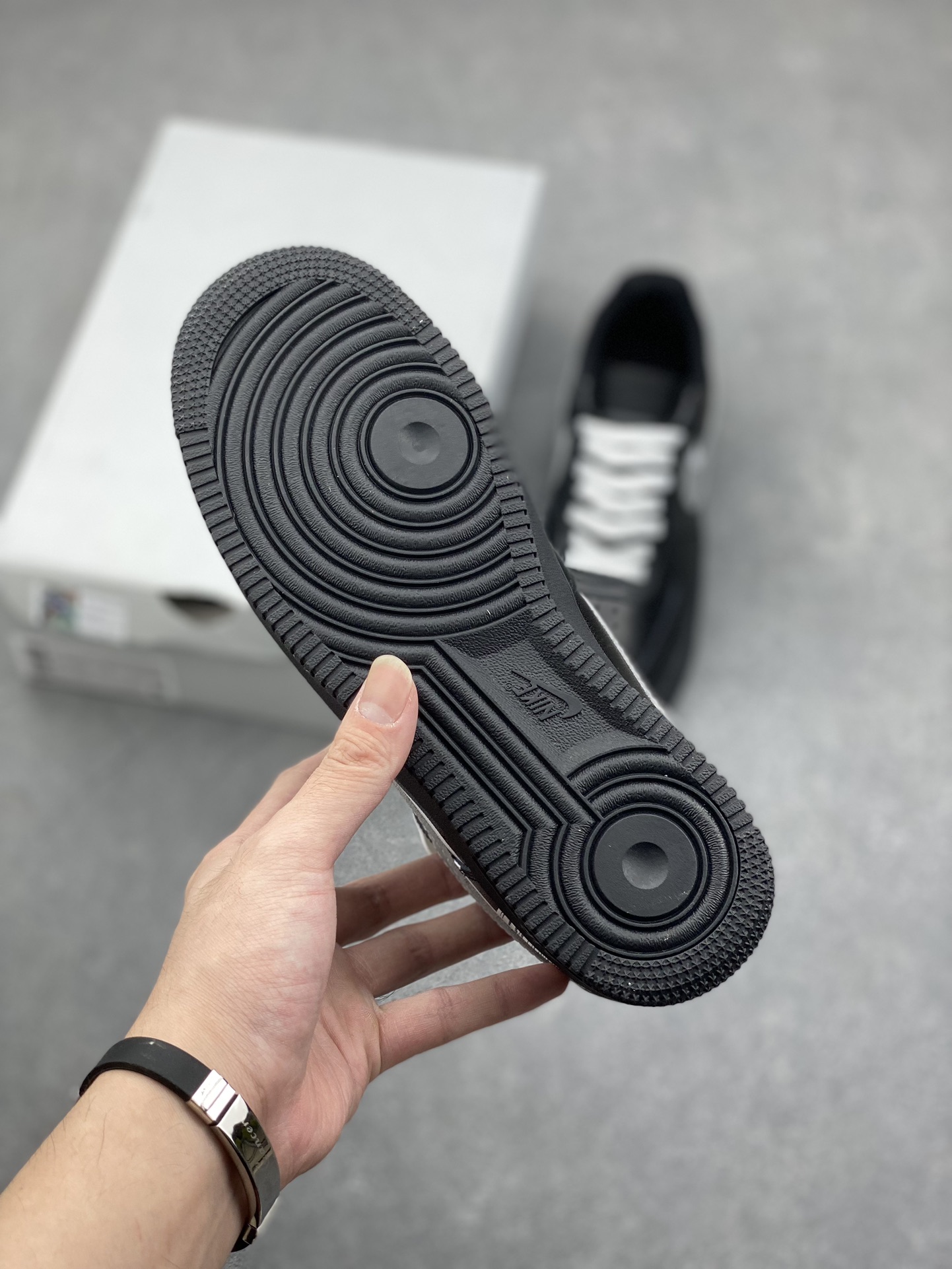 Nike Air Force 1 Low Black/Silver Double Swoosh Men's/Women's Shoes 7 i1731183173 8982 4