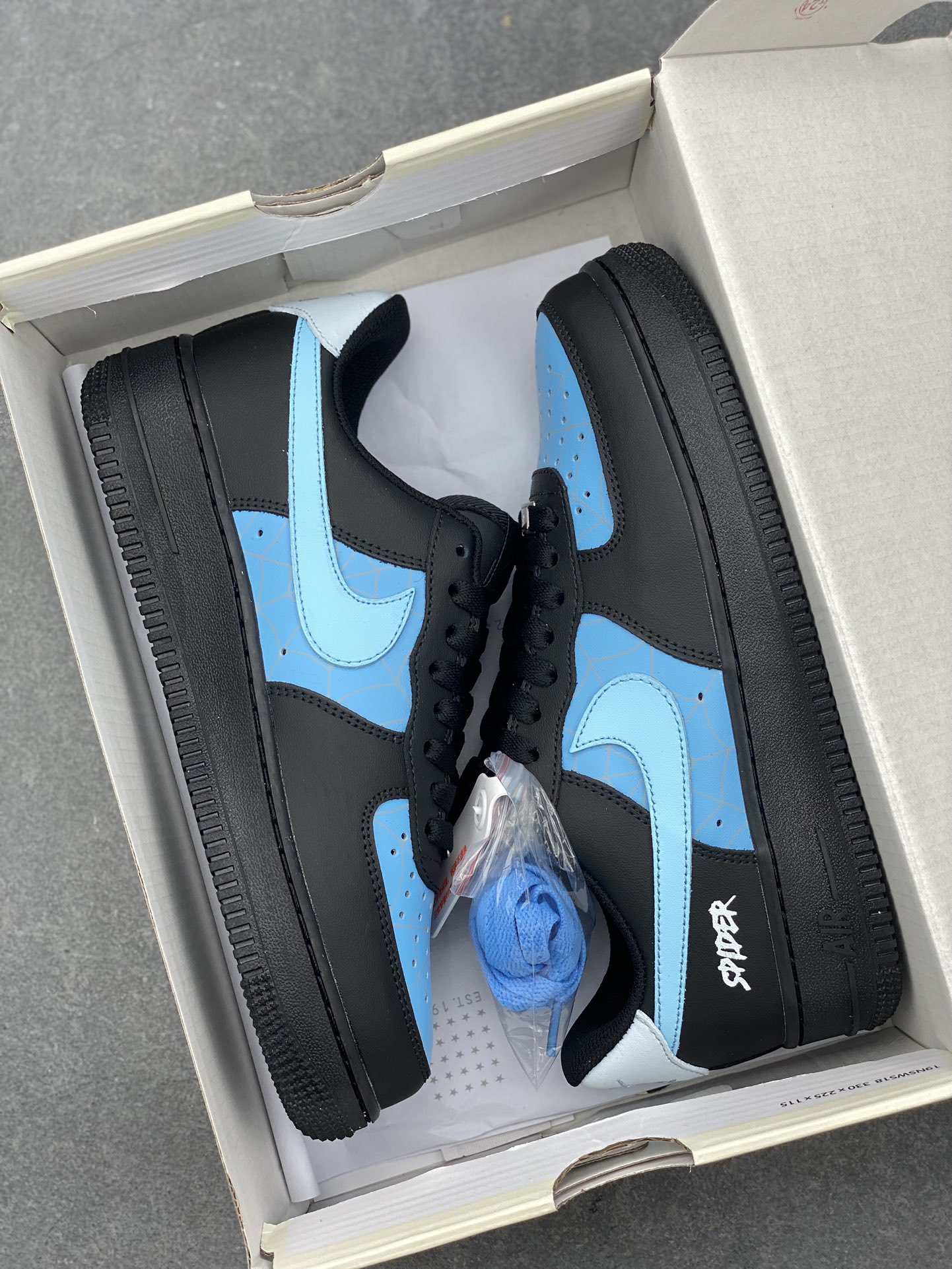 Nike Air Force 1 '07 Low Spiderman Blue Black Casual Sneakers 10 i1731183231 3353 0
