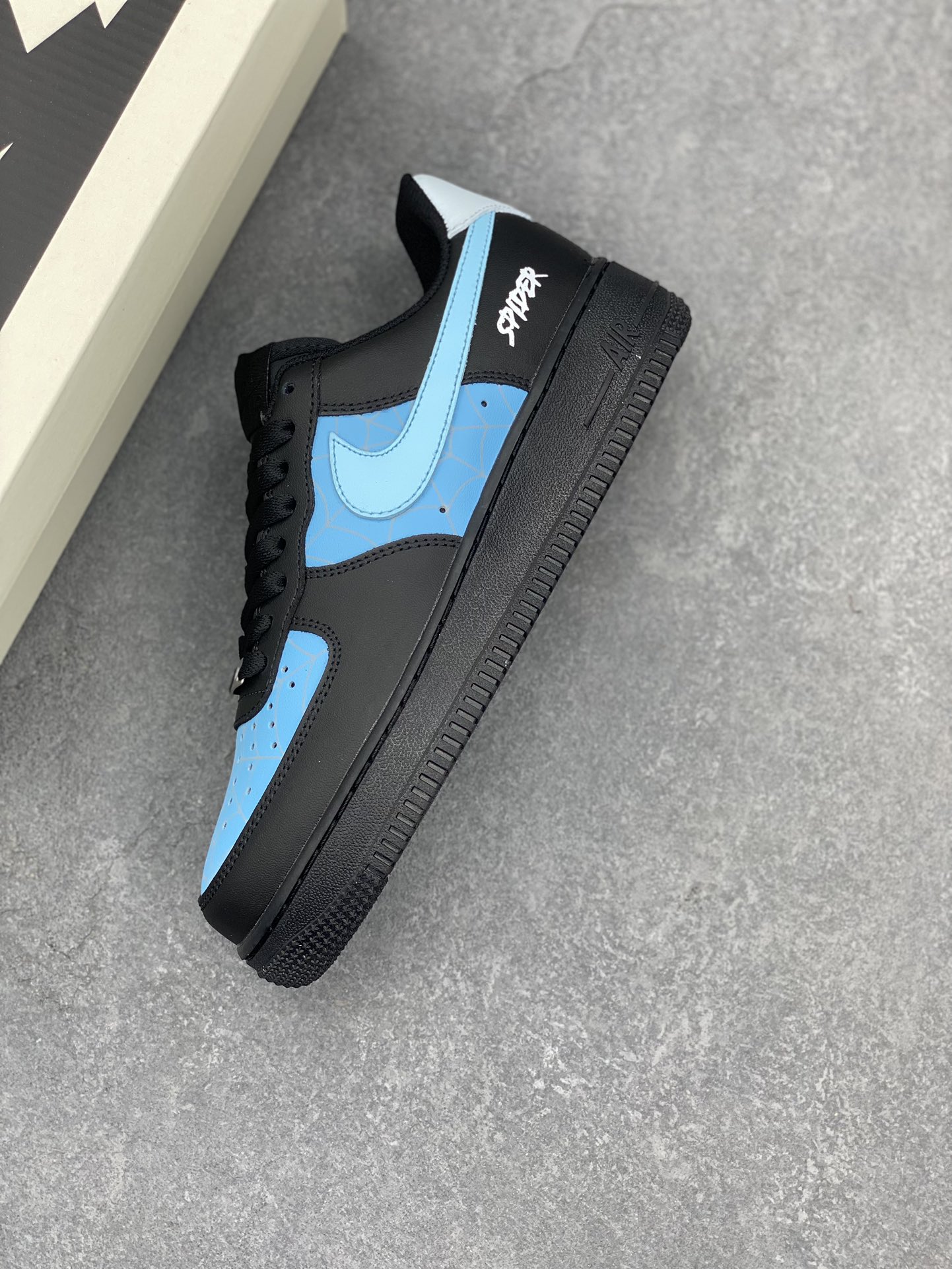 Nike Air Force 1 '07 Low Spiderman Blue Black Casual Sneakers 8 i1731183231 3635 3